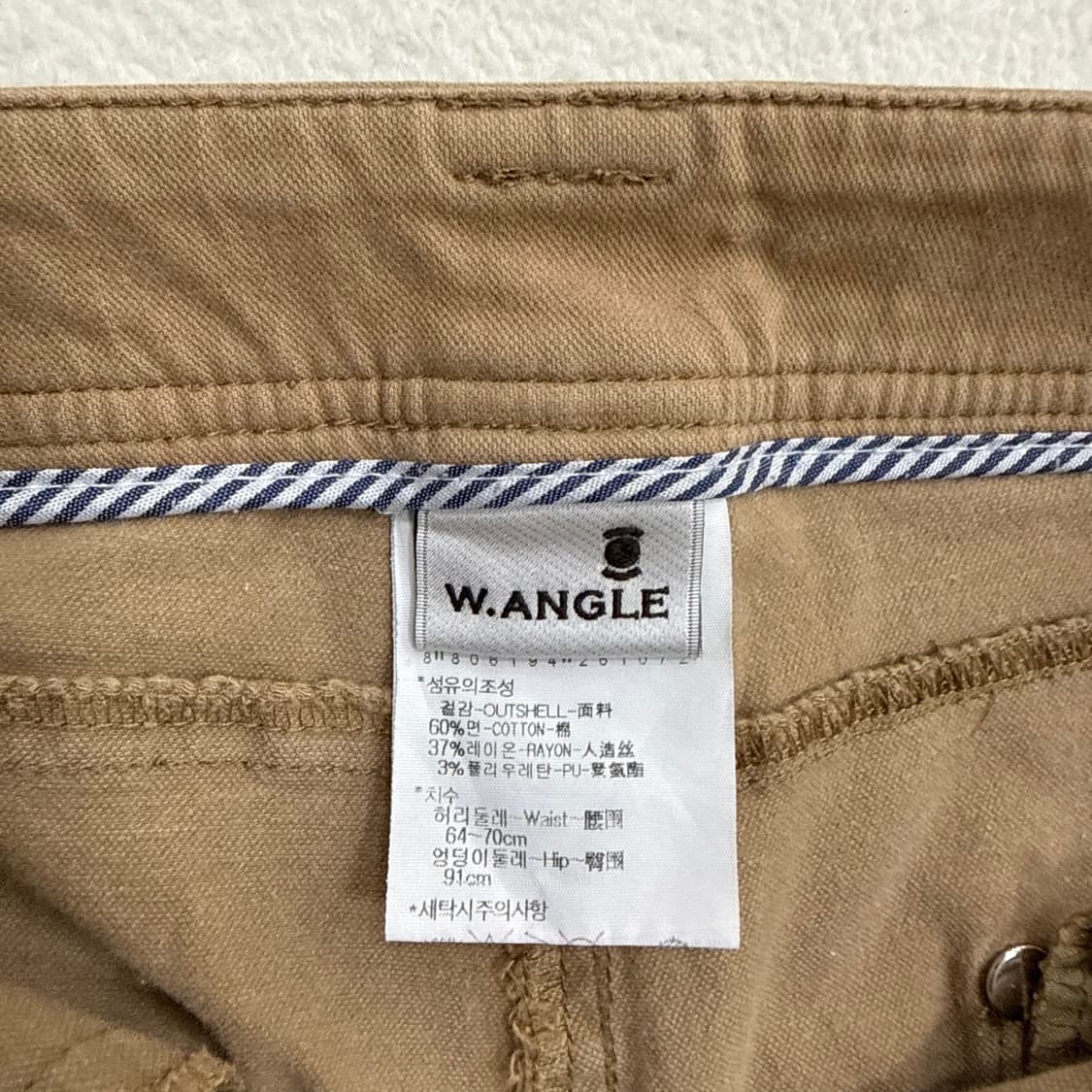 64 와이드앵글 브라운 치노팬츠 0330T 상품이미지4