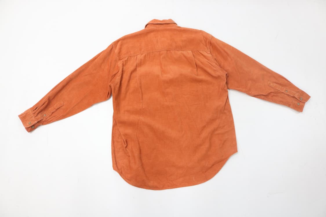 PENNY WORTH 빈티지 오렌지 코듀로이 워크 셔츠 (M) 상품이미지5