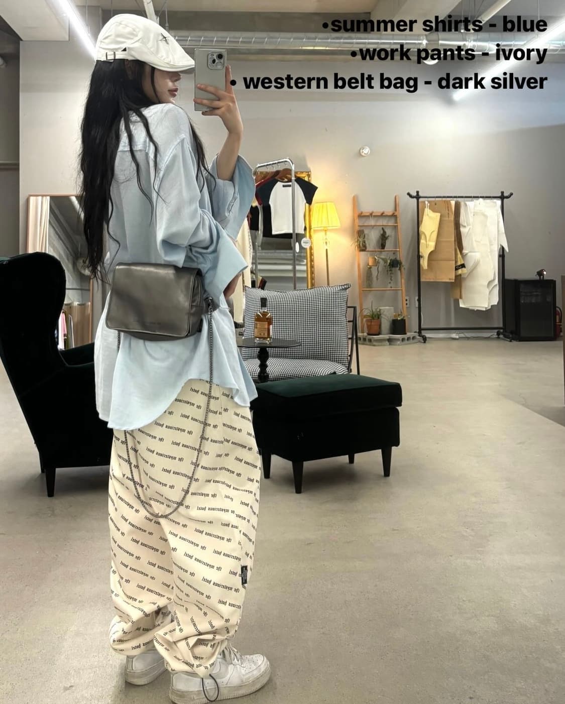 더미스테리어스호텔 스타 레이어드 랩스커트 상품이미지9