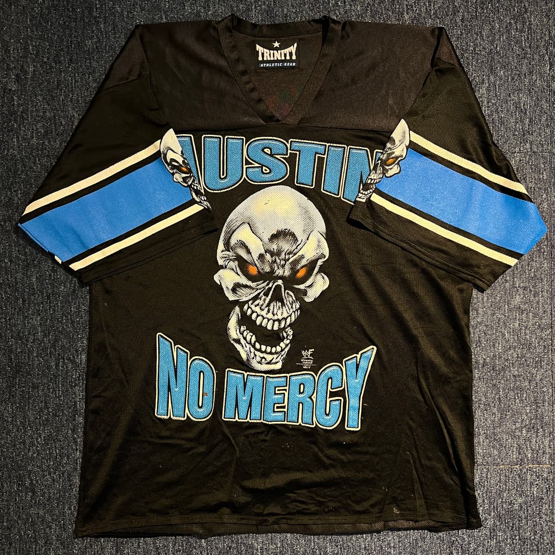 빈티지 90s WWF AUSTIN NO MERCY 풋볼 저지 상품이미지1