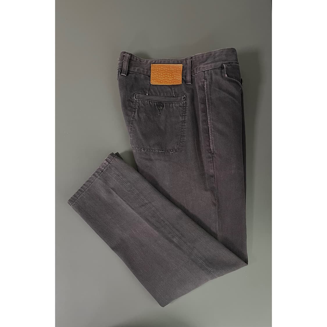 [50] 우영미 포켓 디테일 가먼트 다잉 데님 팬츠 스트레이트핏 상품이미지3