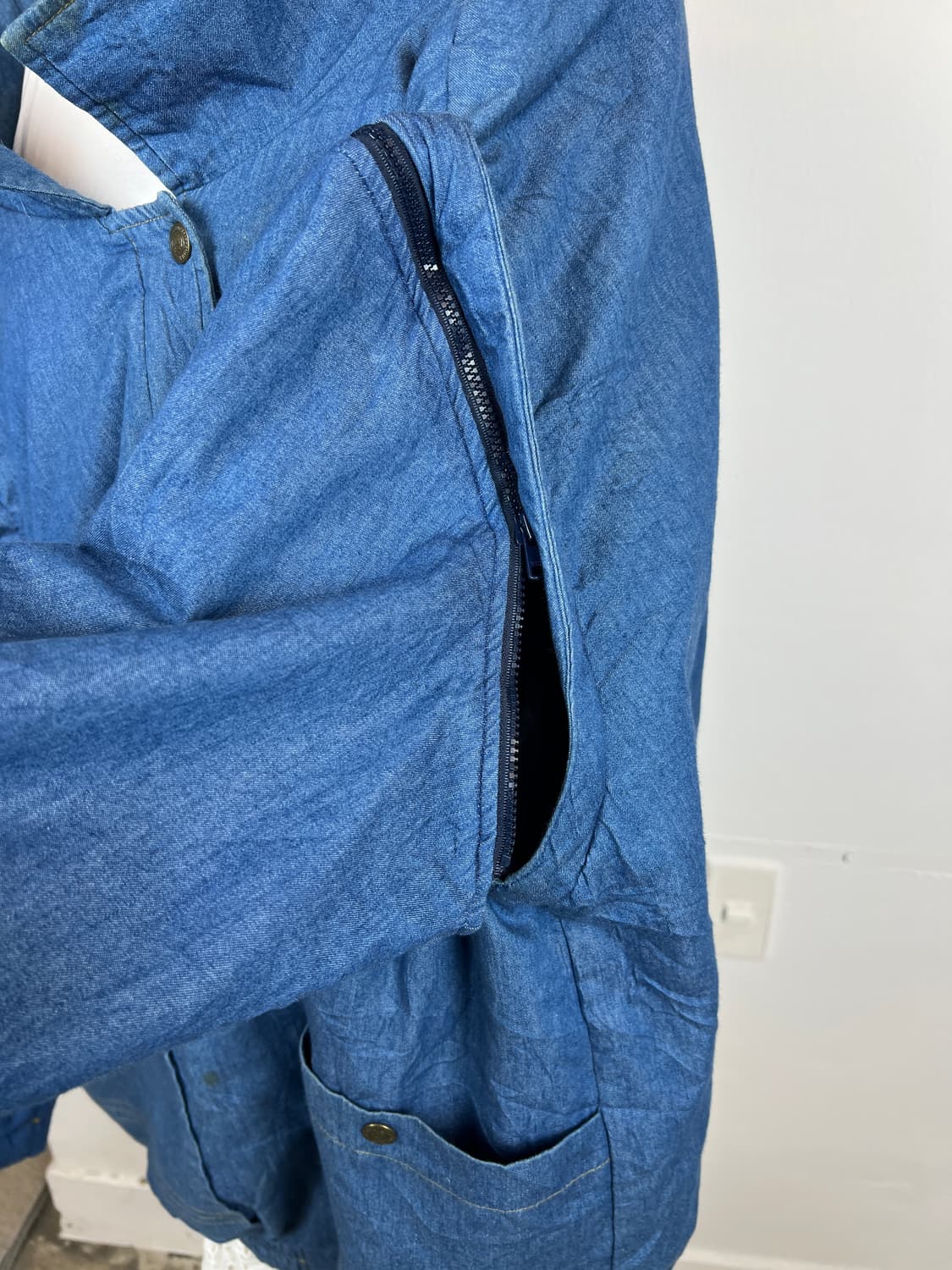 JPN 마마지아나 데님 양털 안감 집업 자켓 데님 양털 자켓 상품이미지8