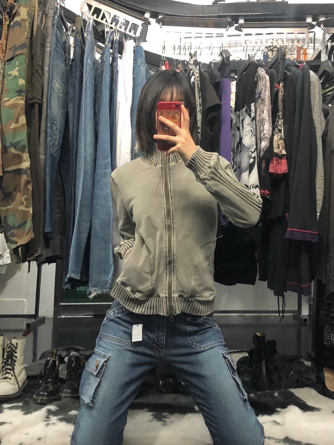 natural mist 꽈배기 라인 포인트 자켓ㅐ 상품이미지1