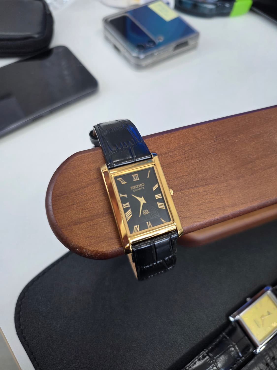 세이코 탱크 쿼츠 시계 상품이미지6