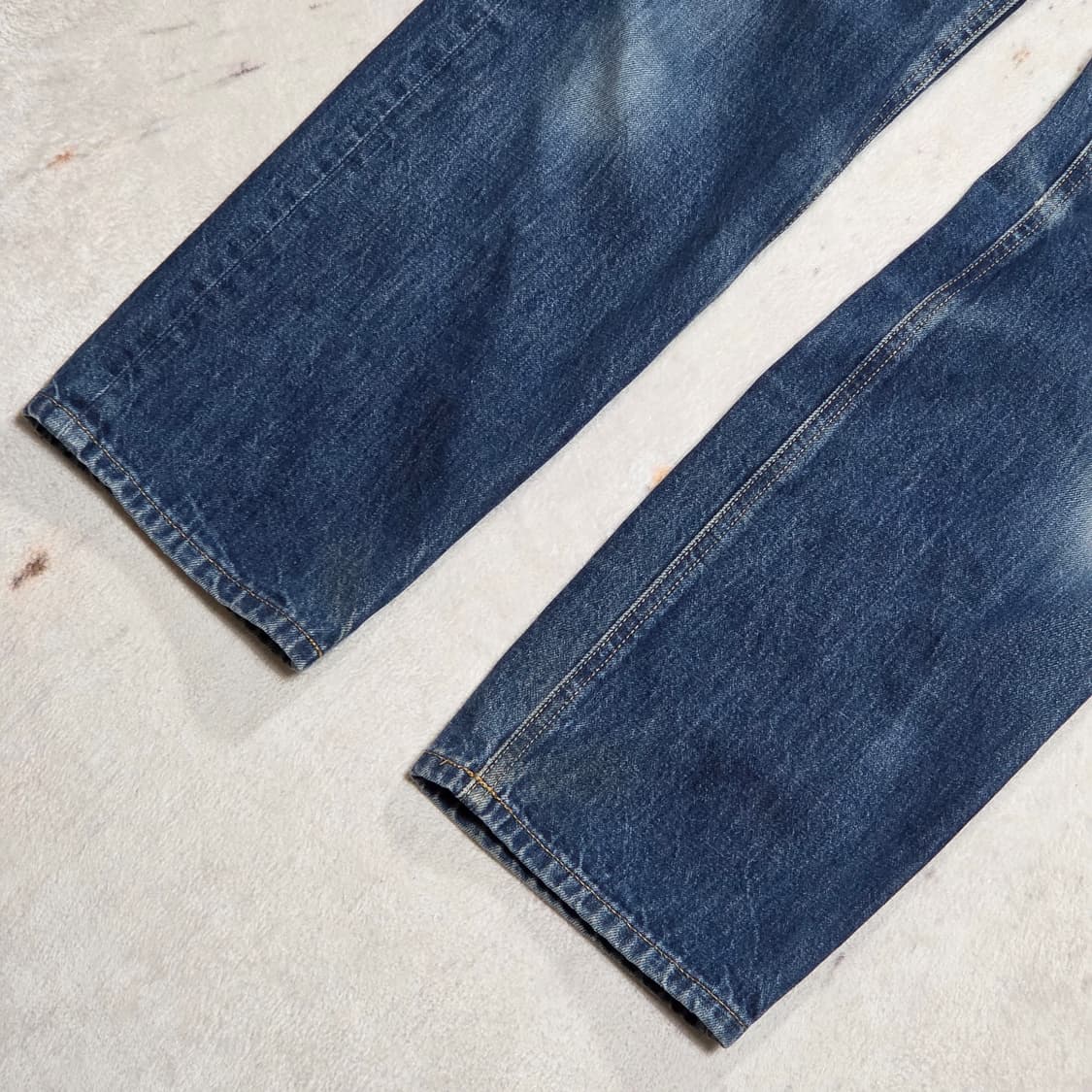 빈티지 진청 세미와이드 데님팬츠 상품이미지2