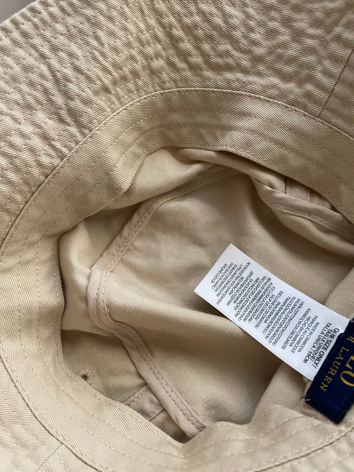 랄프로렌 벙거지 모자 베이지 상품이미지4