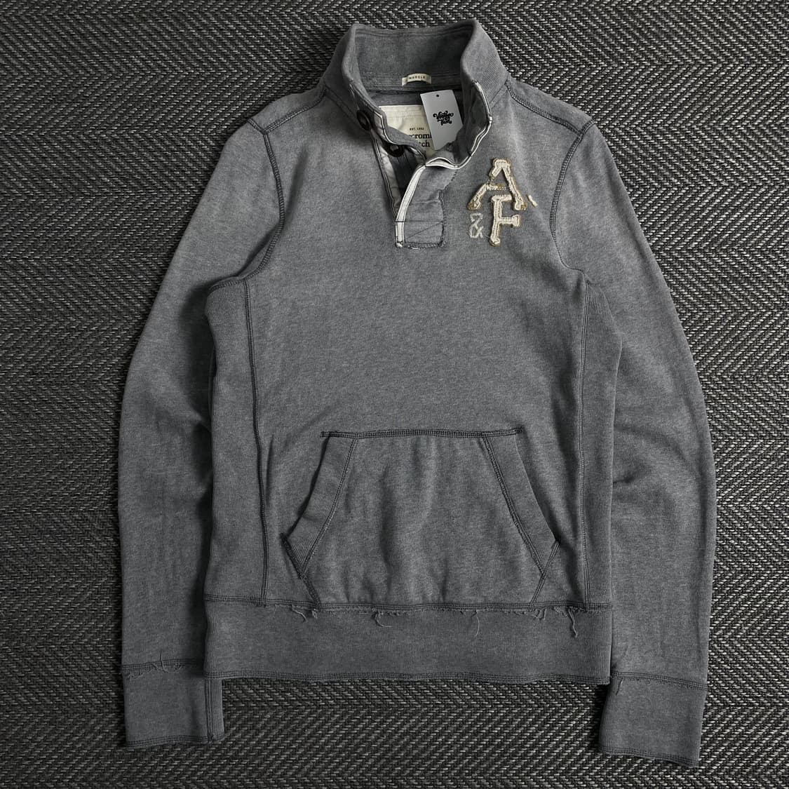 00s 아베크롬비 y2k 빈티지 하프 버튼 스웻 셔츠o 3693 상품이미지1