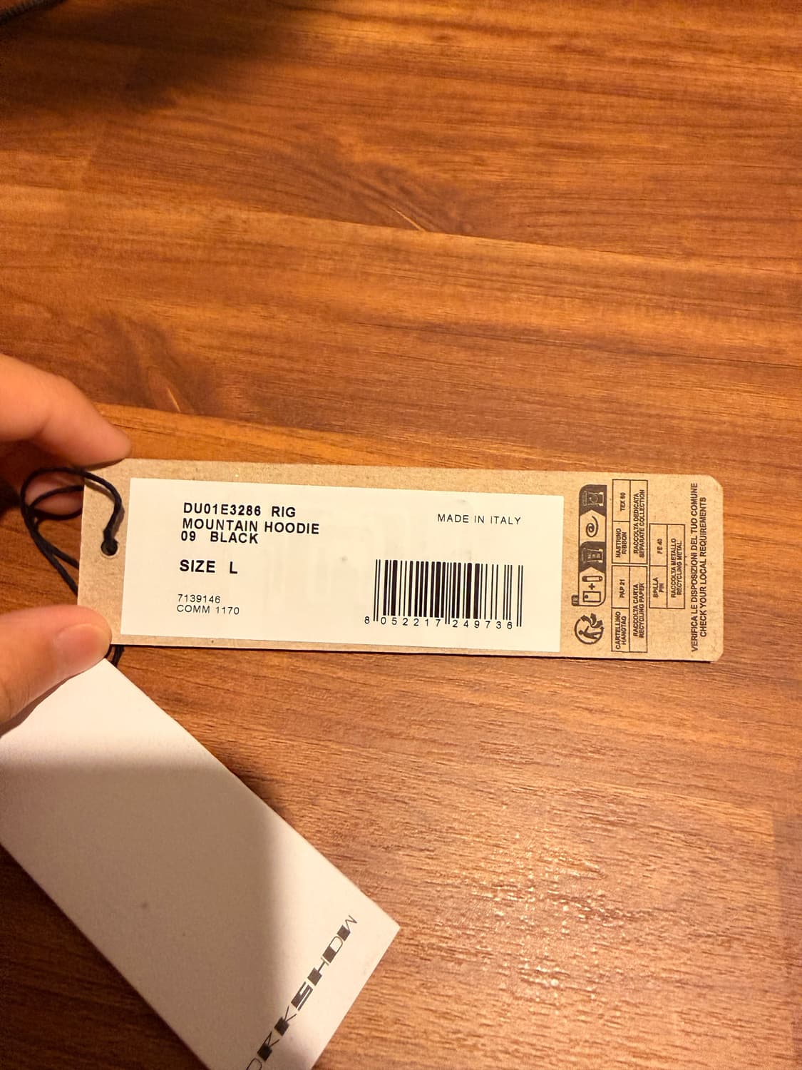 [L] 25SS 릭오웬스 다크쉐도우 마운틴 후드 집업 블랙 RIG 상품이미지3