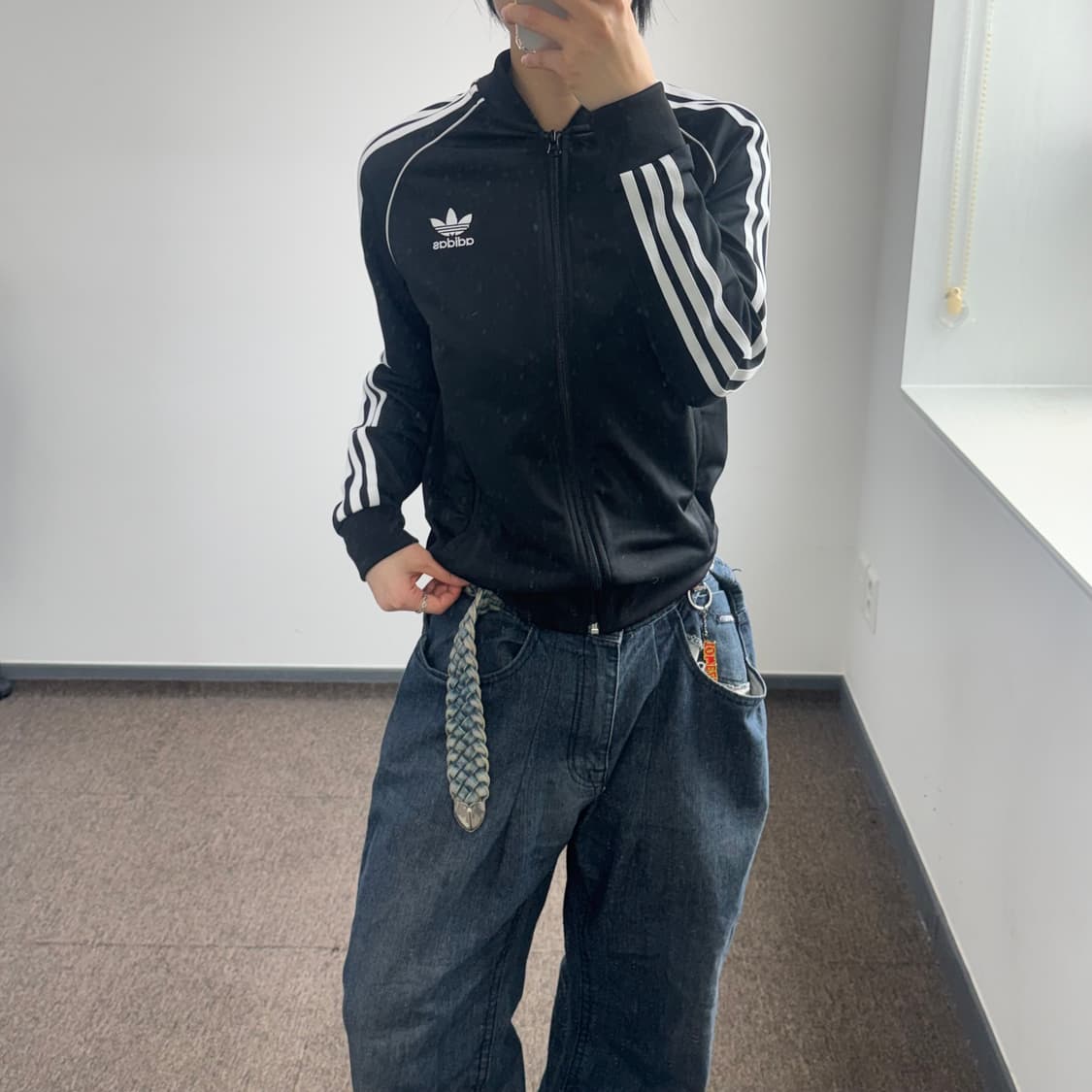 Adidas 아디다스 파이어로고 블랙 져지 상품이미지1