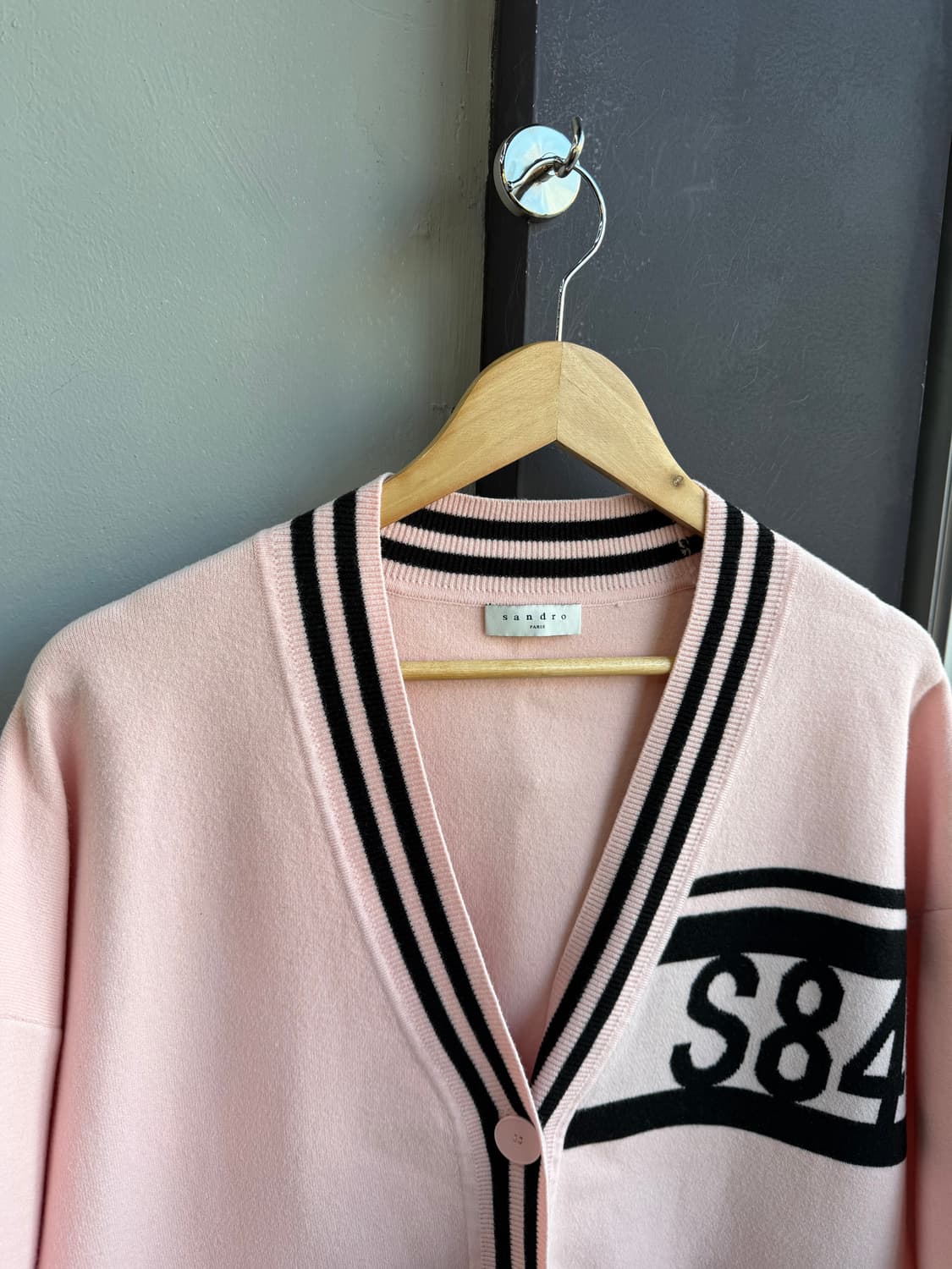 1/ 산드로 오버핏 캐시미어 블랜딩 가디건 상품이미지3