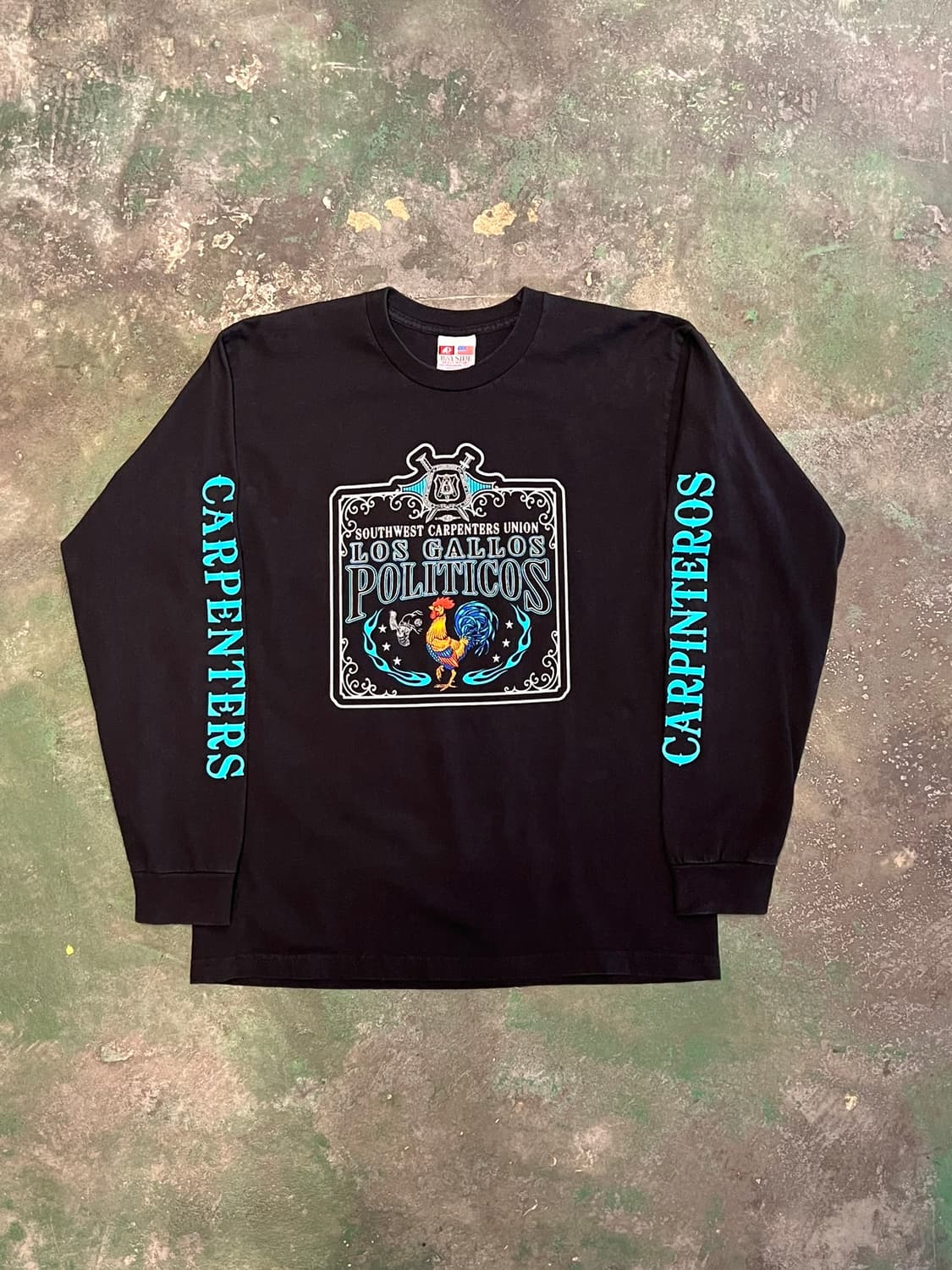 [L] 베이사이드 USA 카펜터 유니온 롱슬리브 빈티지 티셔츠 상품이미지1