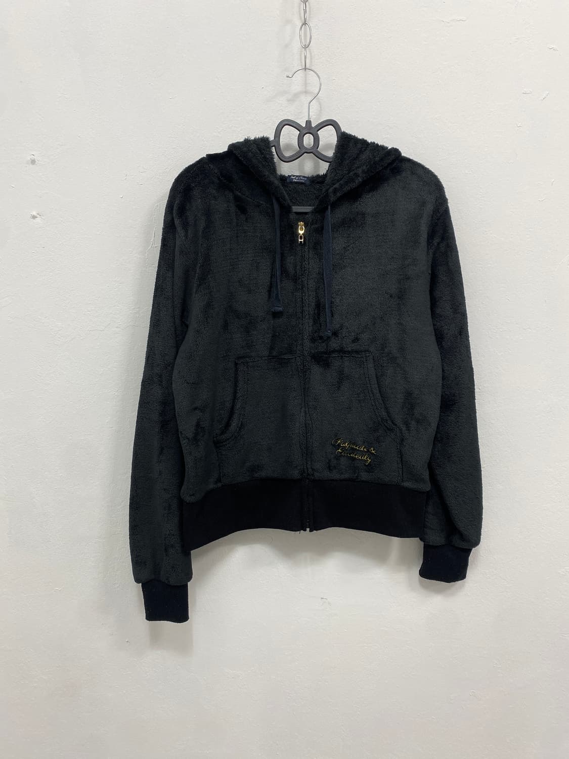 [C.O.B] 오네갸루 폭닥 골드 레터링 후드집업 상품이미지3