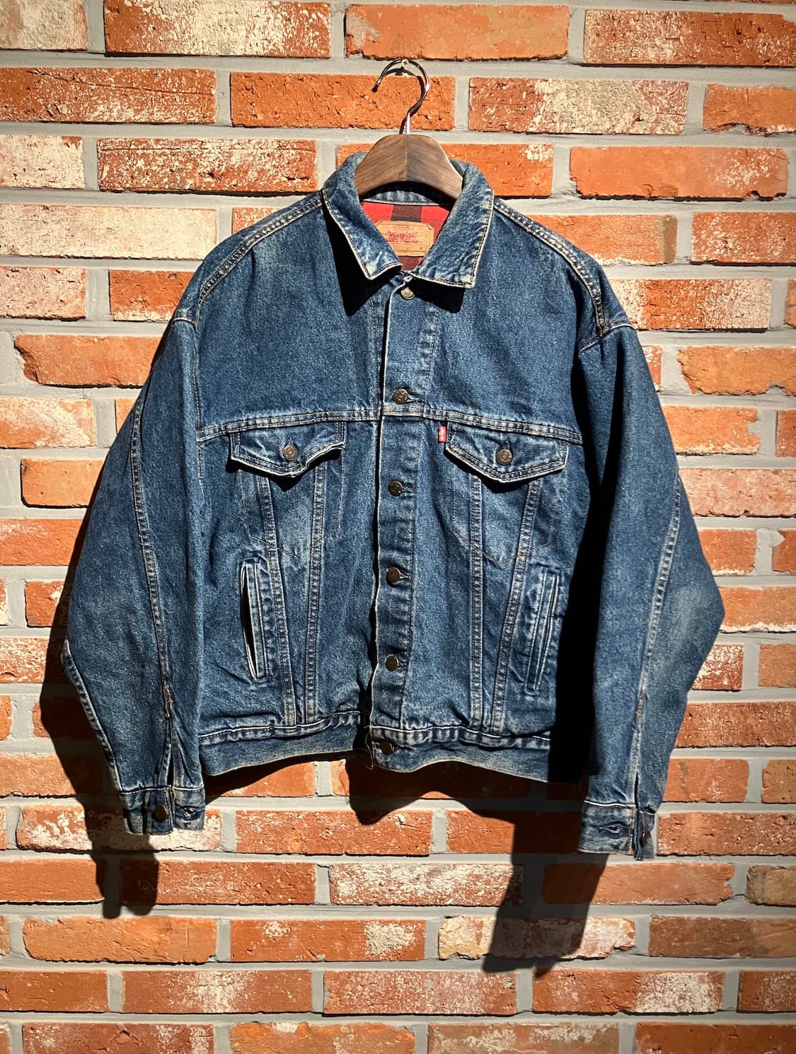 80s USA 빈티지 리바이스 버팔로 안감 3세대 데님 자켓 상품이미지2