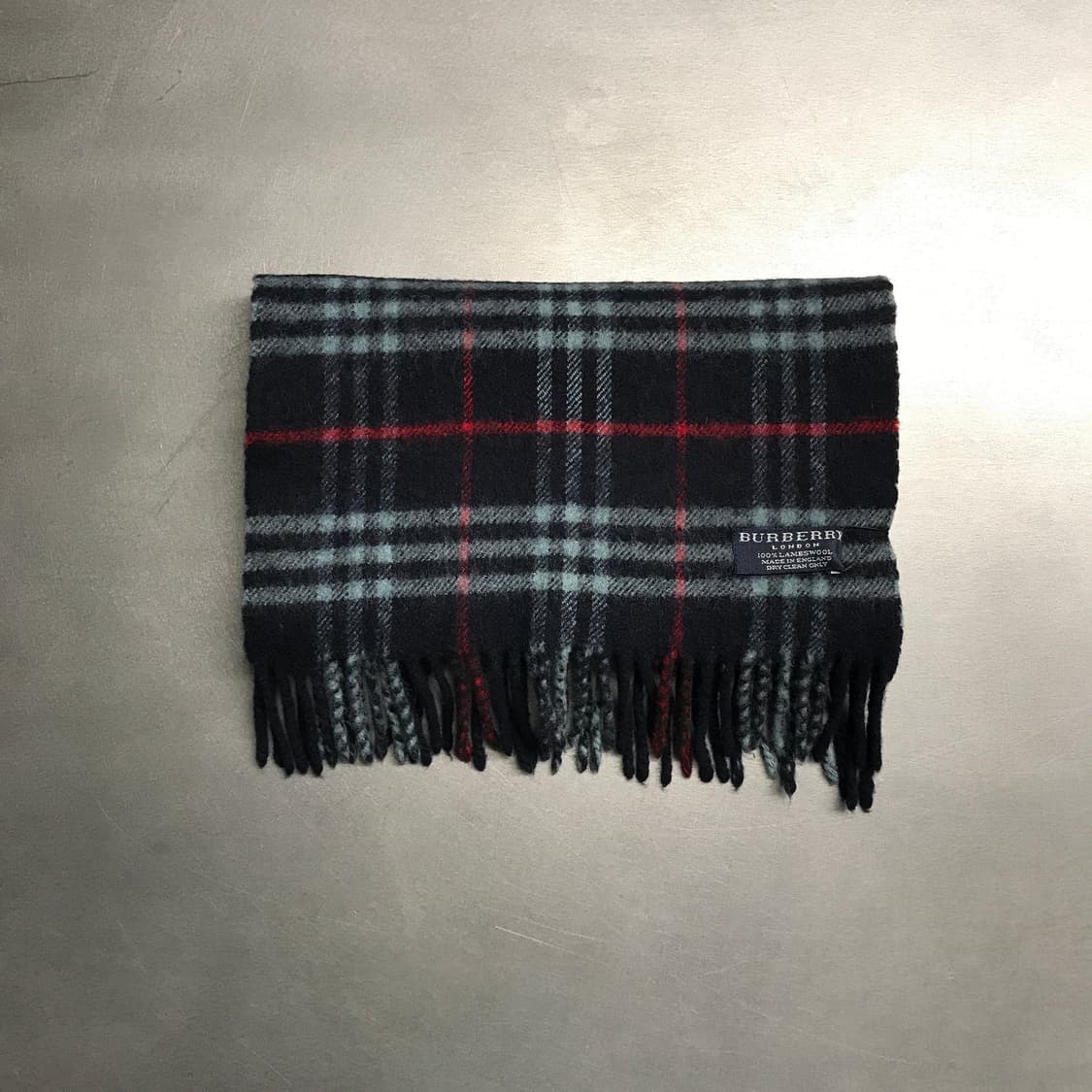 버버리 정품 램스울 머플러 네이비 상품이미지2