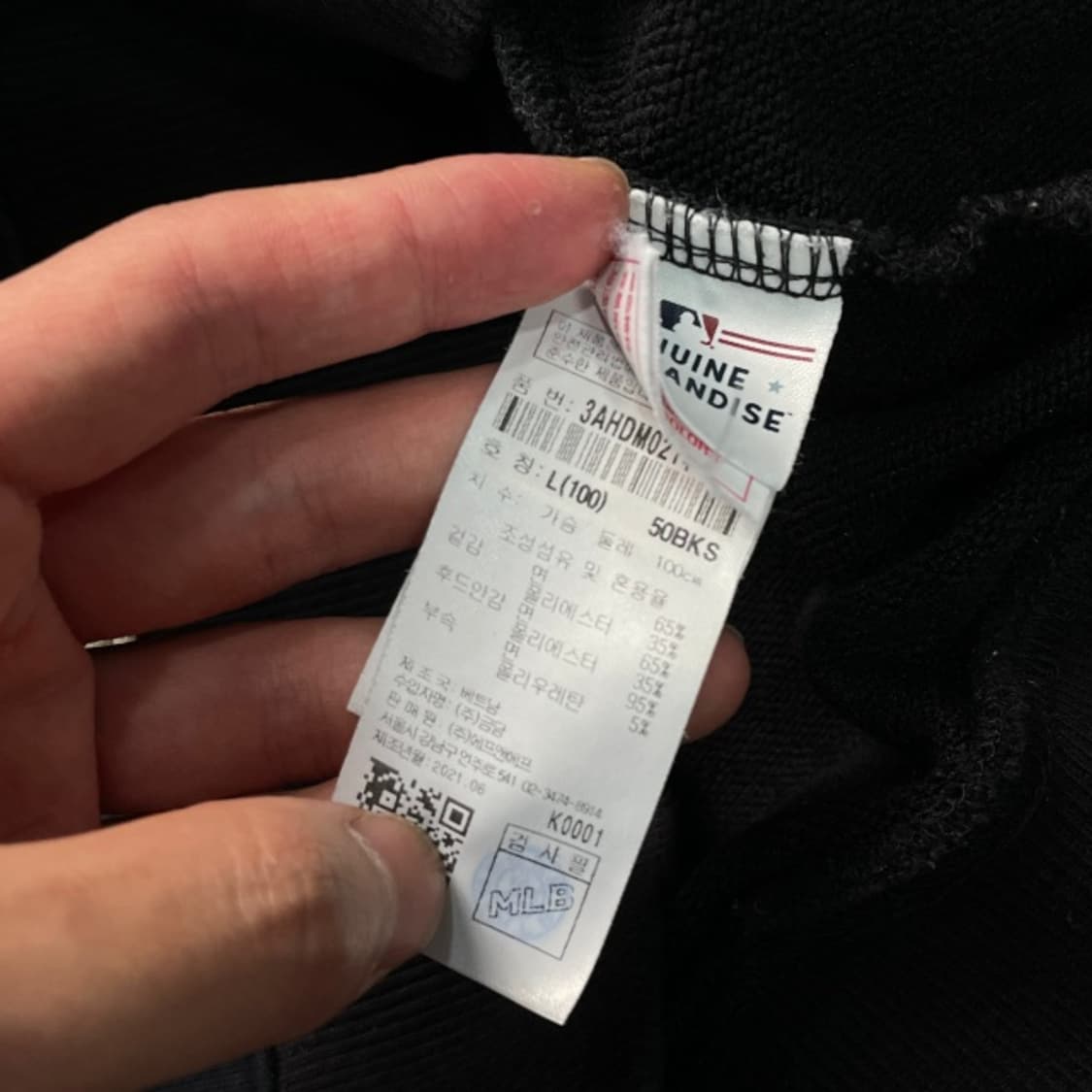 100 MLB 양키즈 모노그램 후드티  상품이미지3