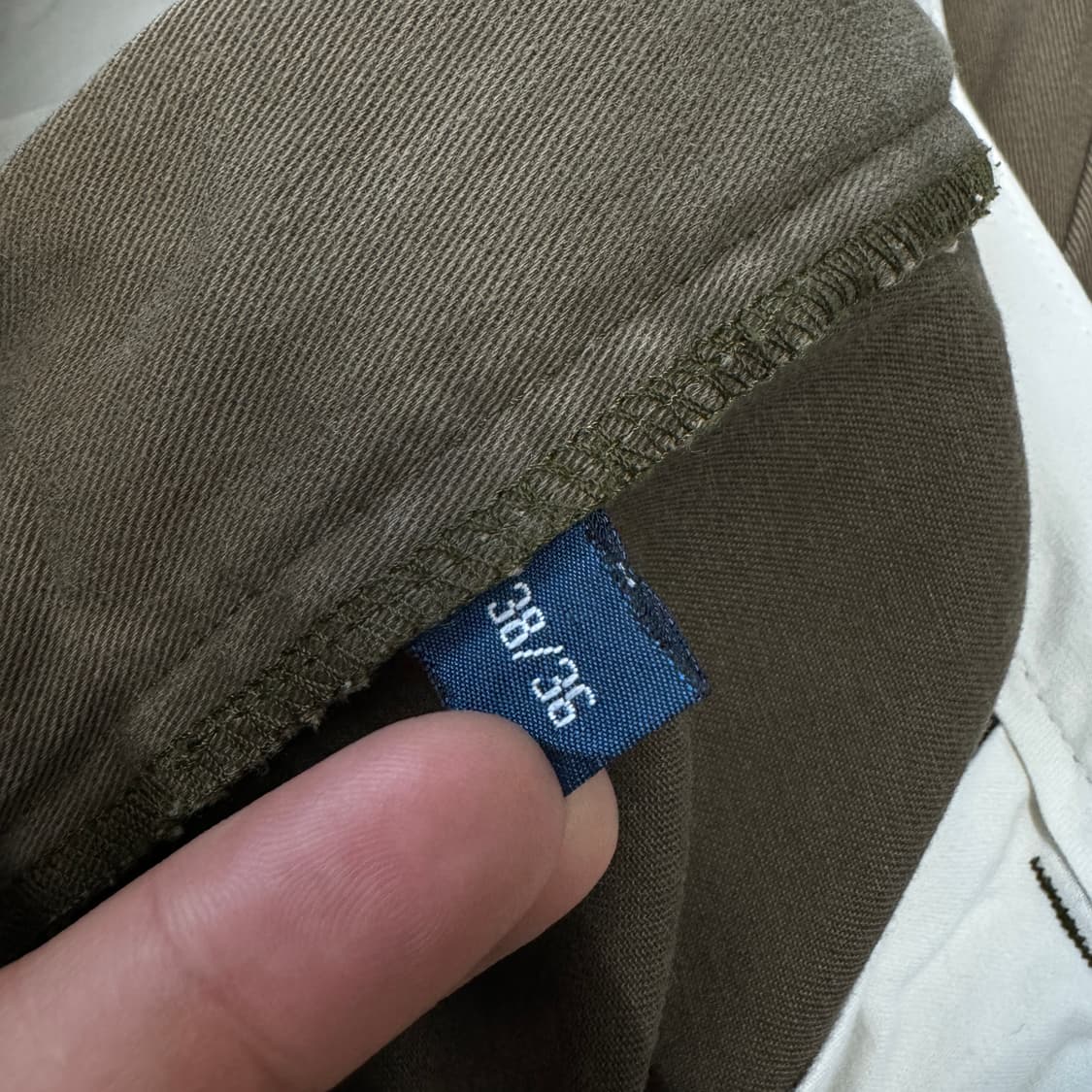 폴로 핀턱 코튼 와이드 치노팬츠 브라운 상품이미지7