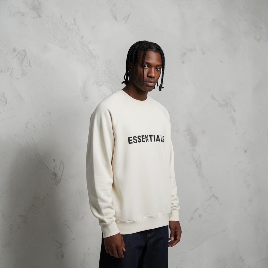 L/ 피어오브갓 에센셜 프론트 로고 맨투맨 상품이미지1