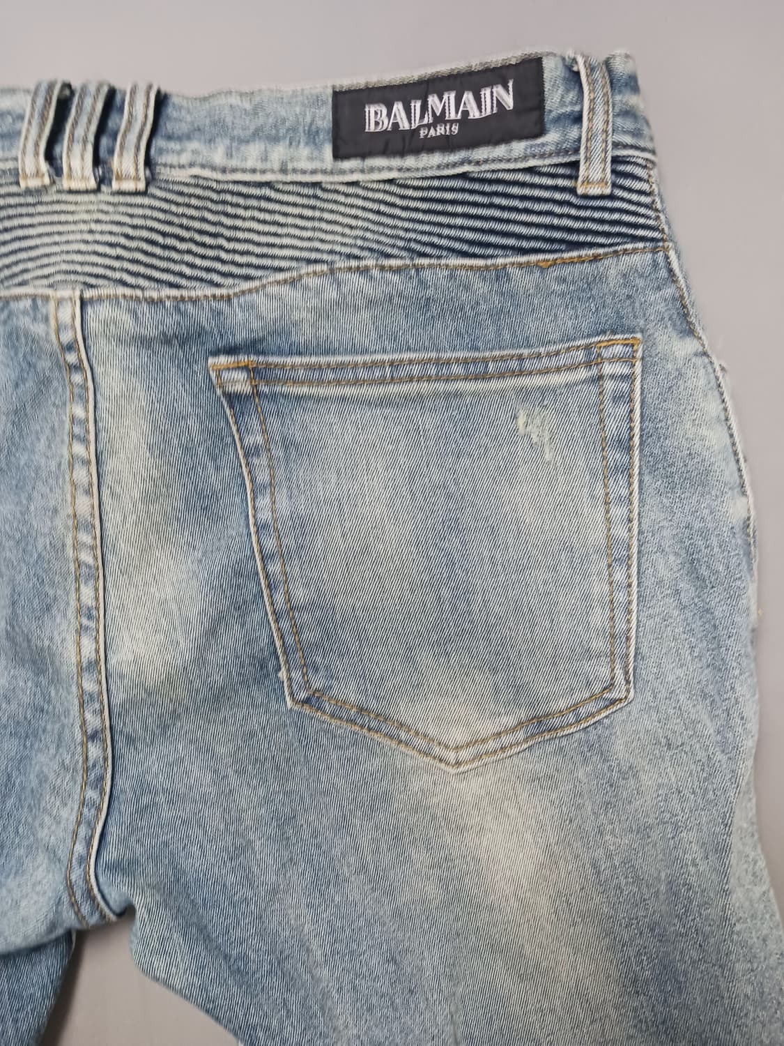 [34] 발망 빈티지워싱 바이커진 청바지 상품이미지9