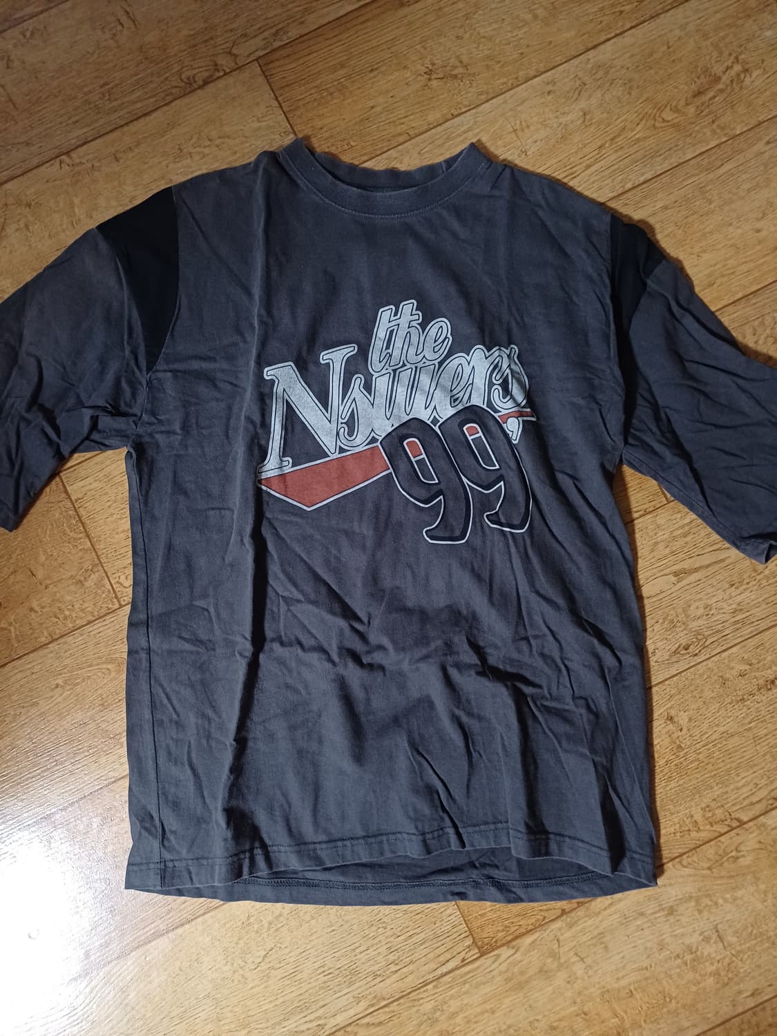 앤써 오버 반팔티셔츠 딥그레이 상품이미지3