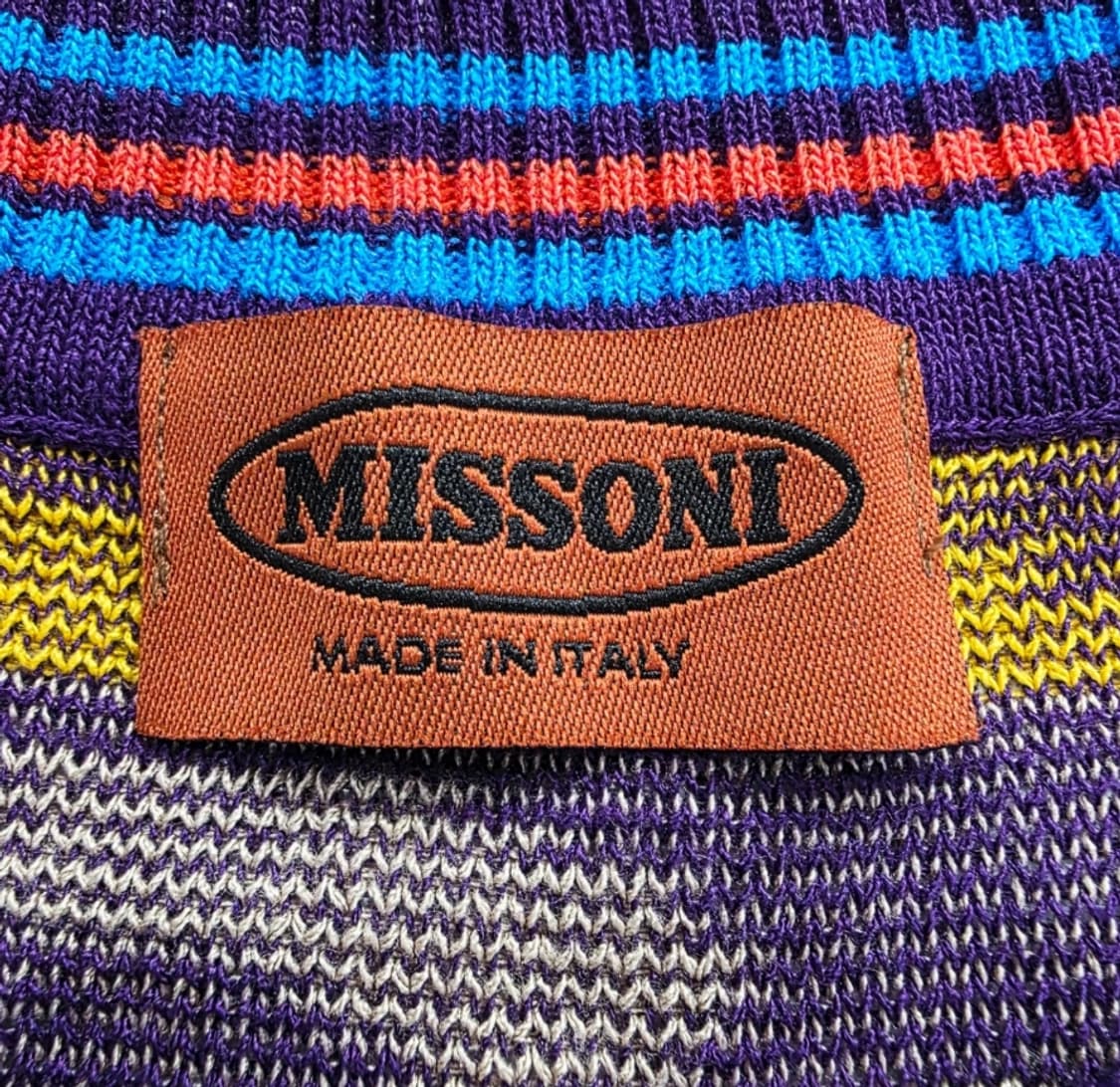 미쏘니 멀티컬러 스트라이프 반팔 니트 ~55 상품이미지5