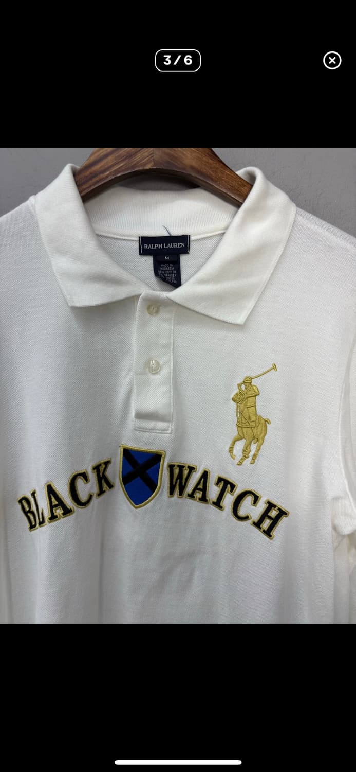 폴로 랄프로렌 블랙와치 롱 슬리브 카라티 H1636 상품이미지3