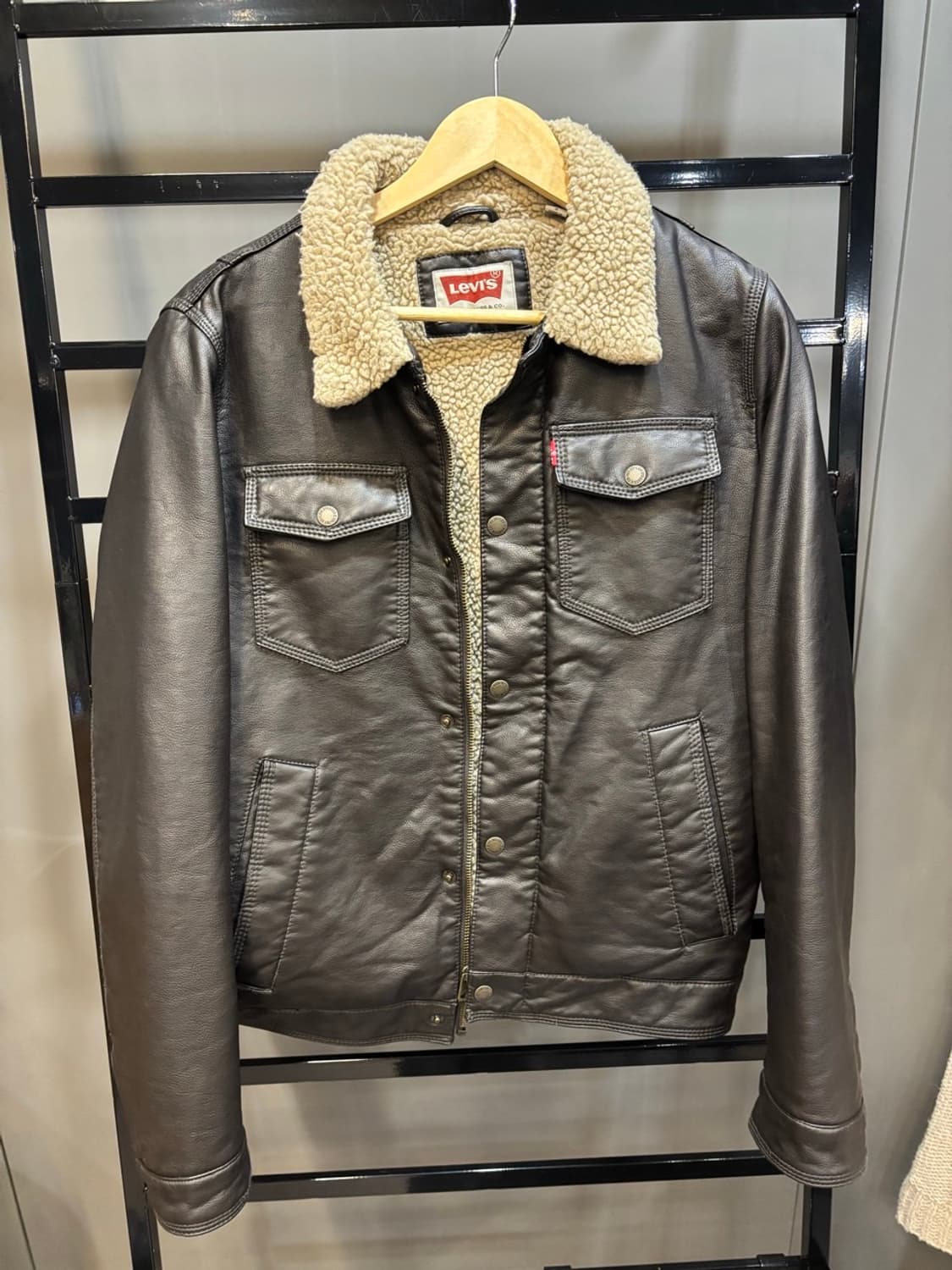 (S) 리바이스 양털 가죽자켓 4.5 상품이미지1