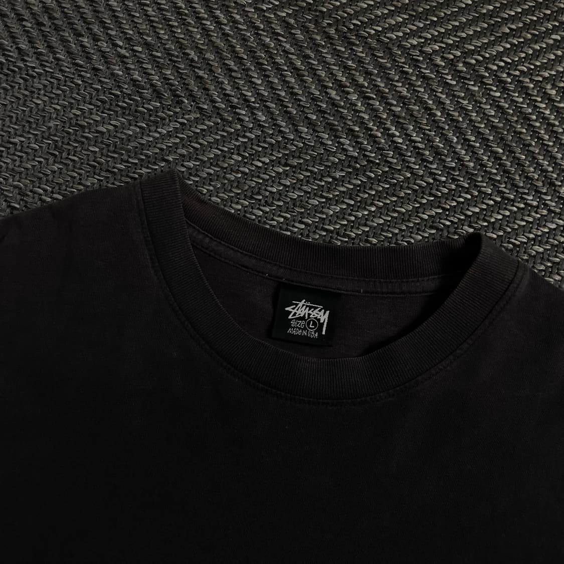 스투시 베이직 빅로고 박시핏 블랙 티셔츠o 4072 상품이미지4