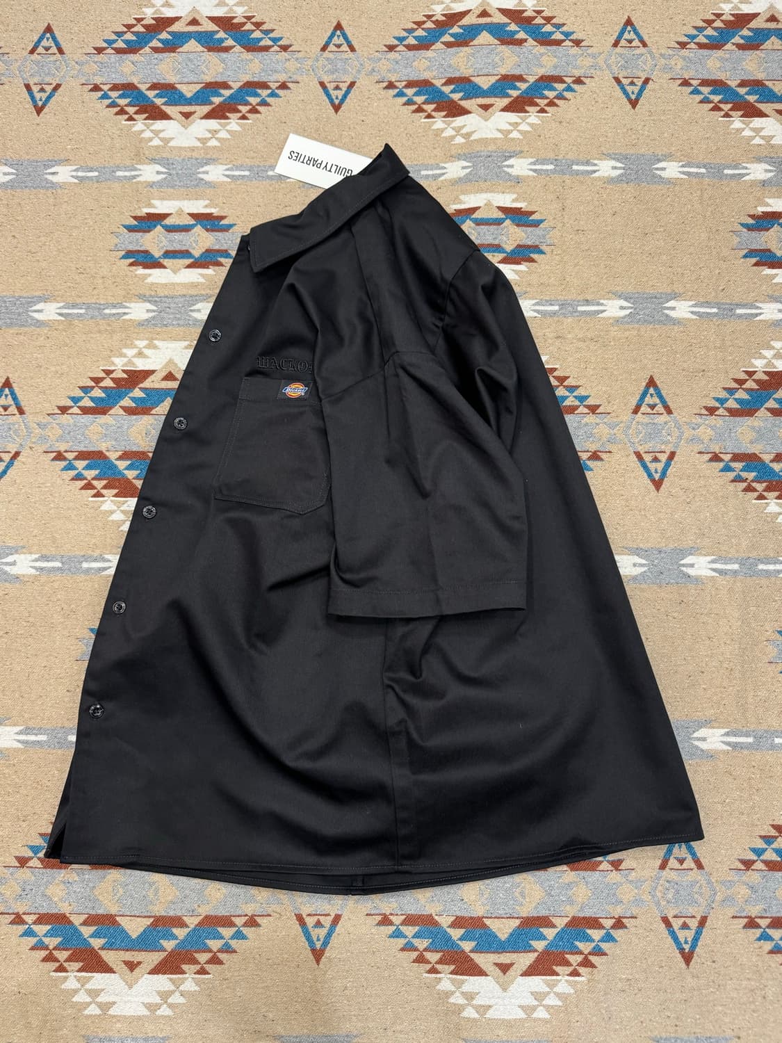 [S] 와코마리아 x 디키즈 워크 셔츠 블랙 (Type-2) 상품이미지7