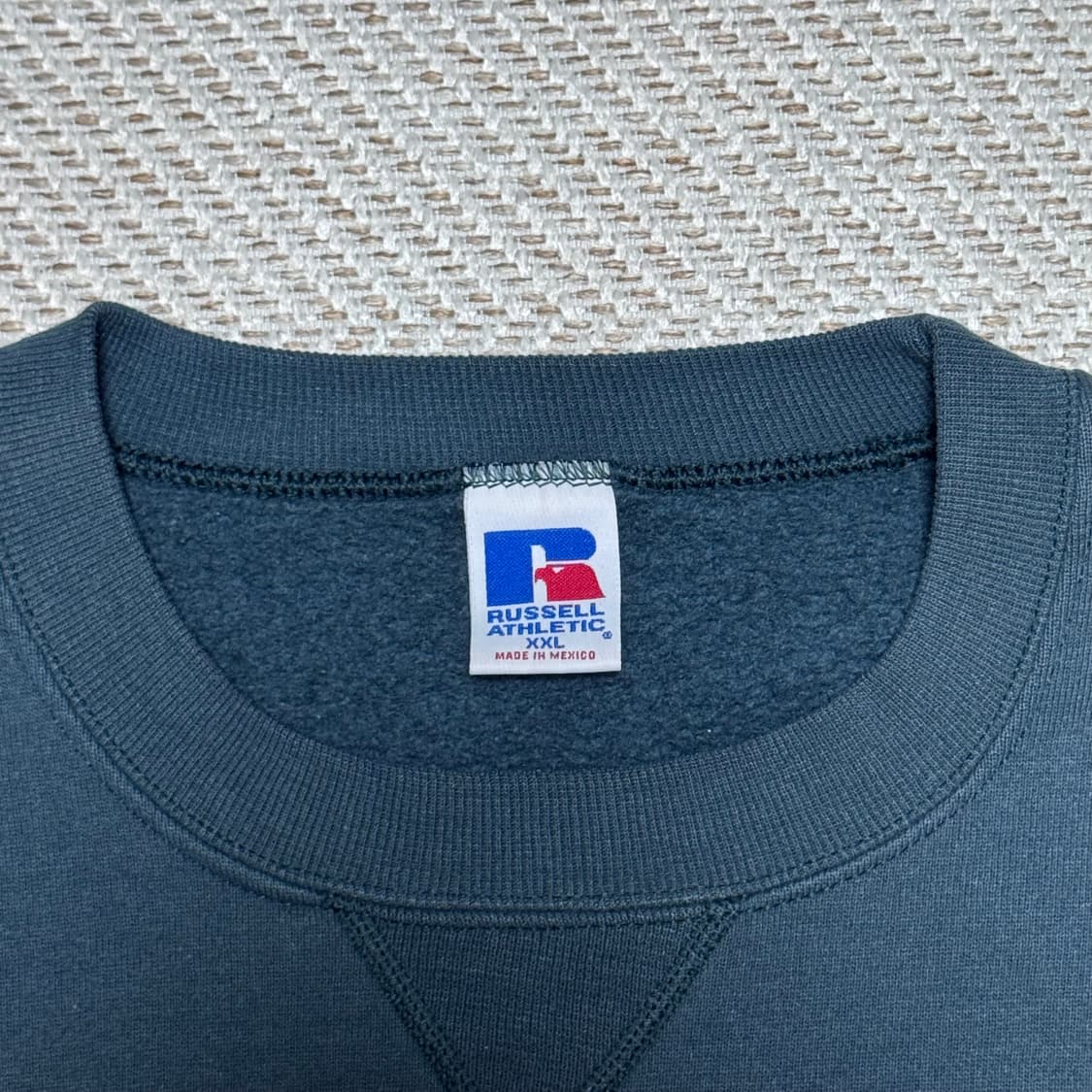 (XXL) 00s 빈티지 러셀 애슬레틱 다크그린 맨투맨 상품이미지2