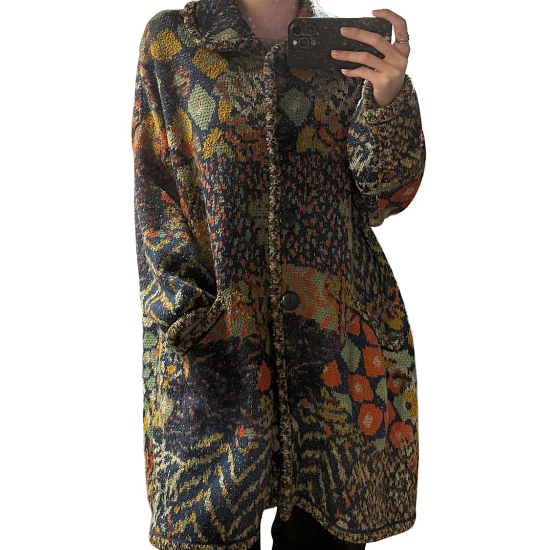 Missoni 미쏘니 자카드 울 니트 코트 (XL) 상품이미지3