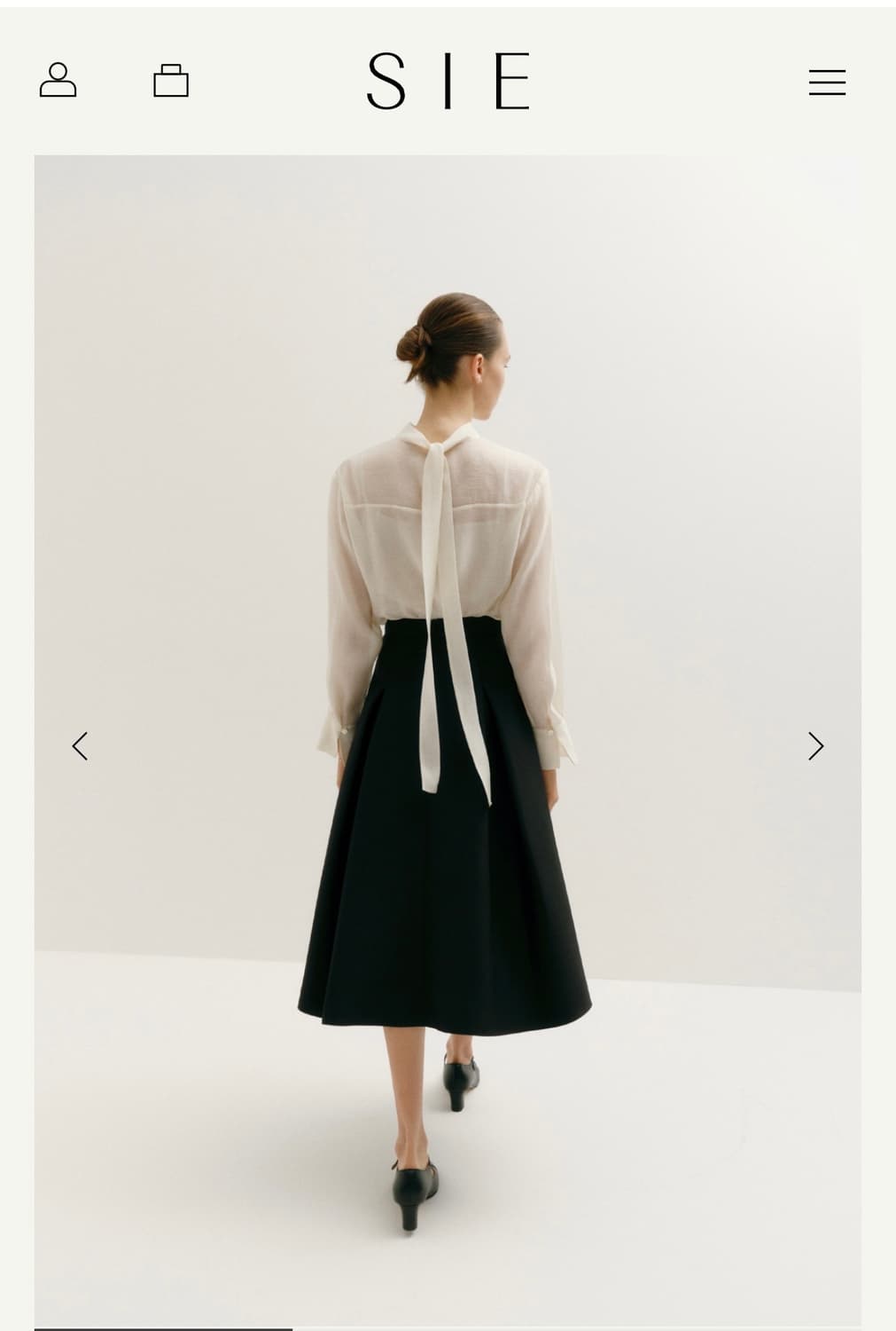 시에 Sie 루디 타이 블라우스(새옷) 상품이미지2