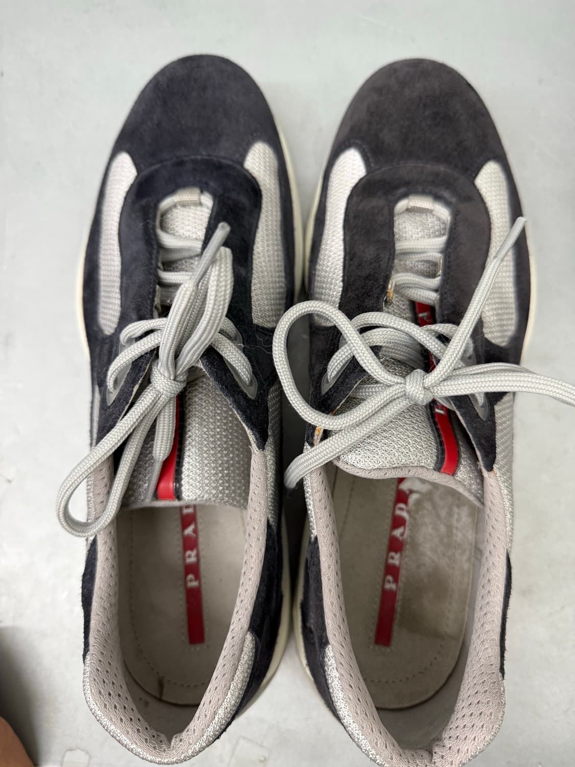 prada sport 아메리칸컵 navy suede rare item 상품이미지6