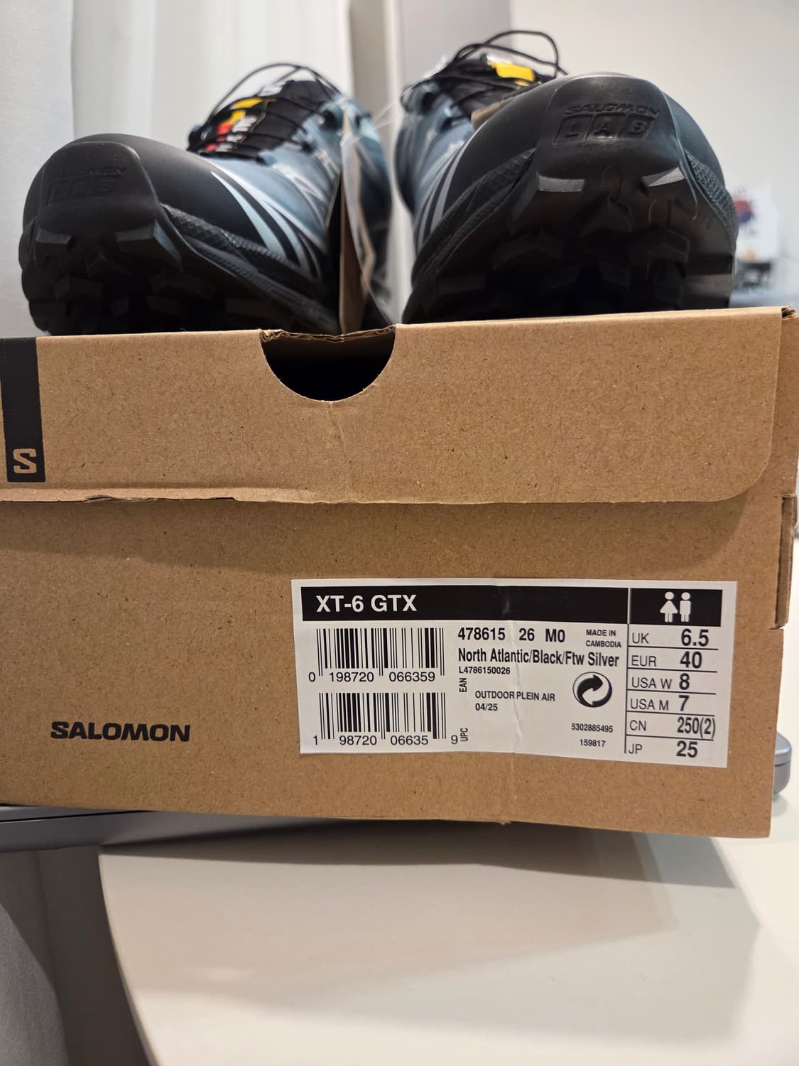 살로몬 XT-6 GTX 노스 아틀란틱 250mm 새상품 상품이미지2