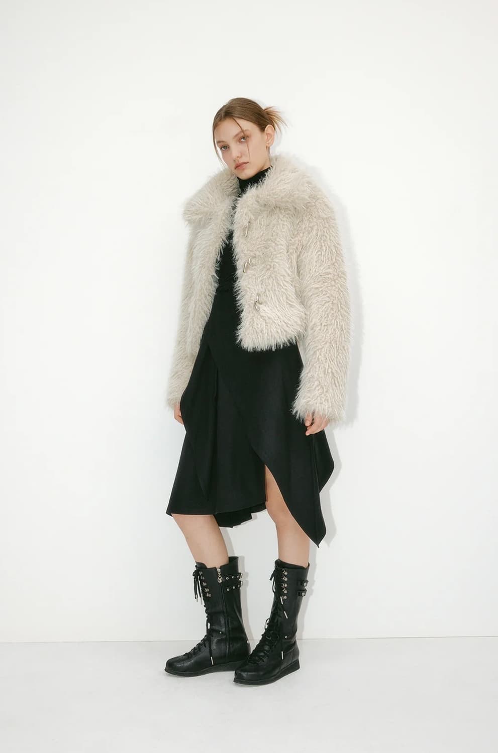 Yuse 유즈 후디 퍼자켓 - 베이지 상품이미지4