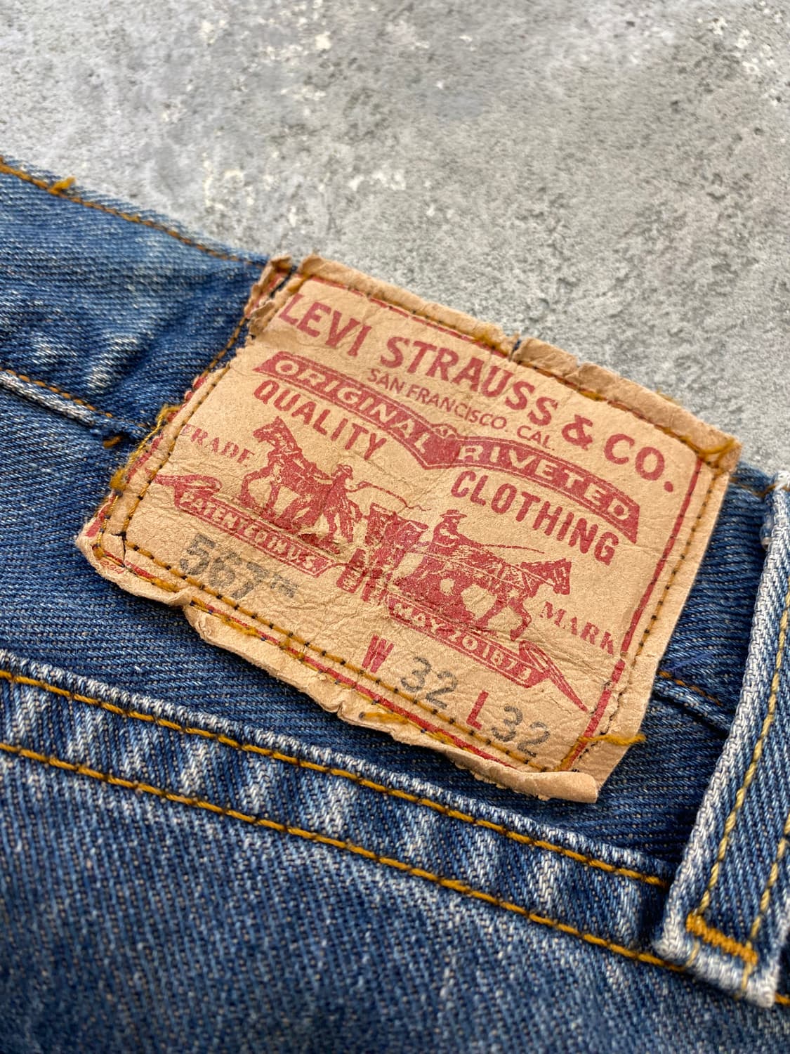 [36] 00s Levi's 567 리바이스 루즈핏 데님팬츠 상품이미지6