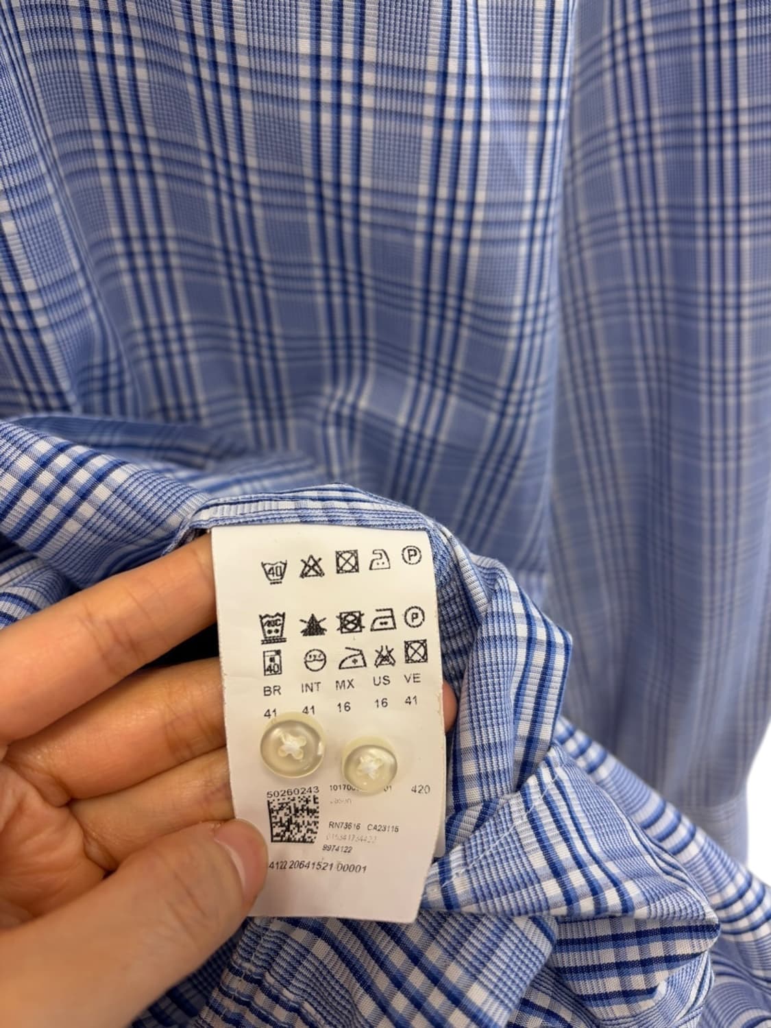 휴고보스 셔츠 블루 (41)  상품이미지8