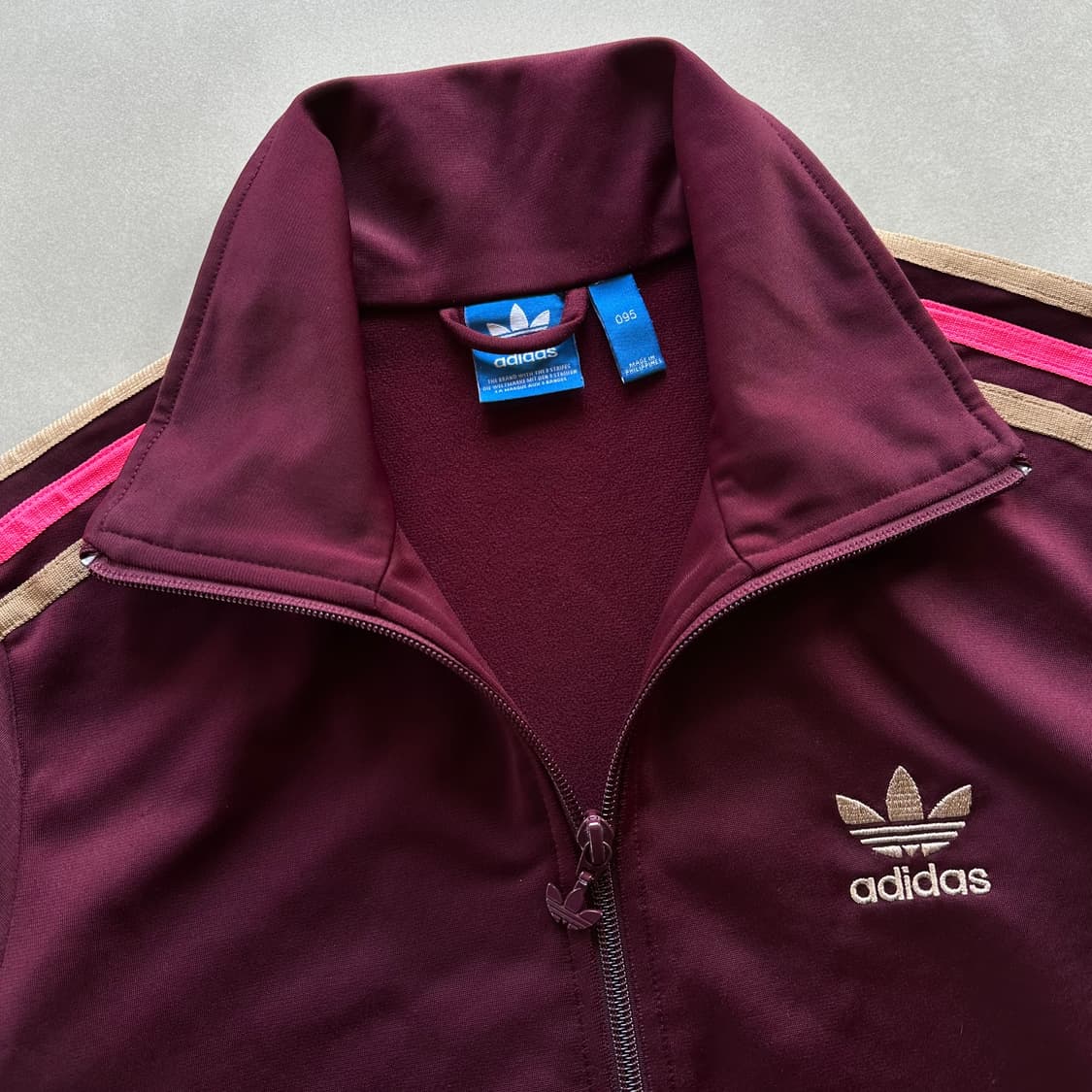 [M]아디다스 파이어버드 버건디 골드 트랙탑 져지 상품이미지6