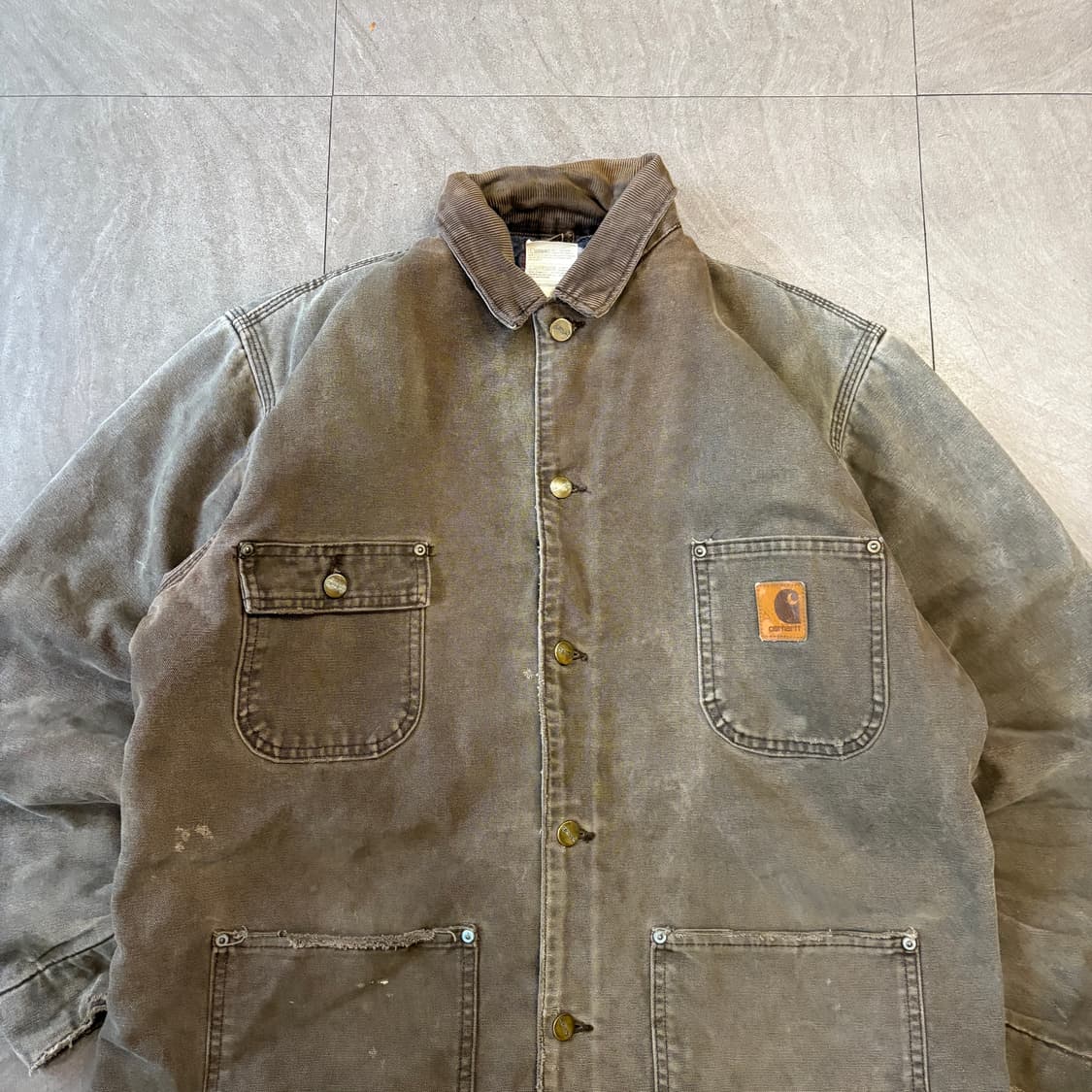 칼하트 정품 C02 브라운 덕 초어 자켓  상품이미지3