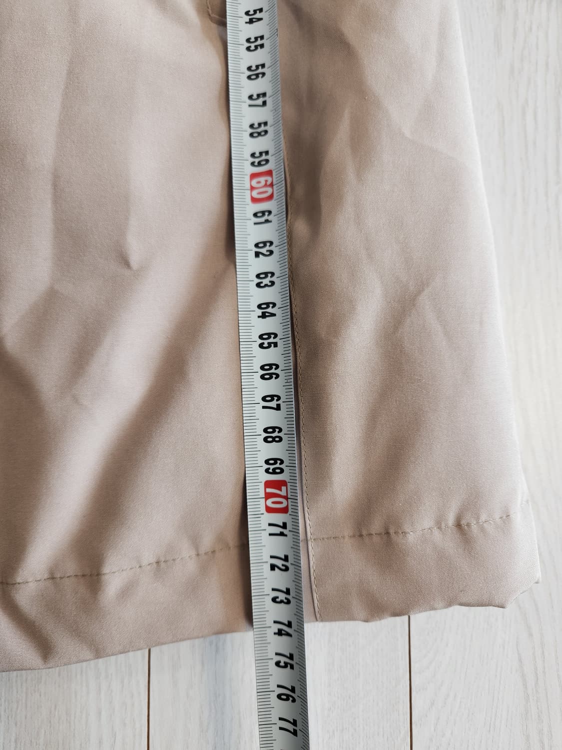 새상품급)네파 베이지 여성 알라스카 라이트 롱 덕다운자켓 사이즈90(s) 상품이미지4