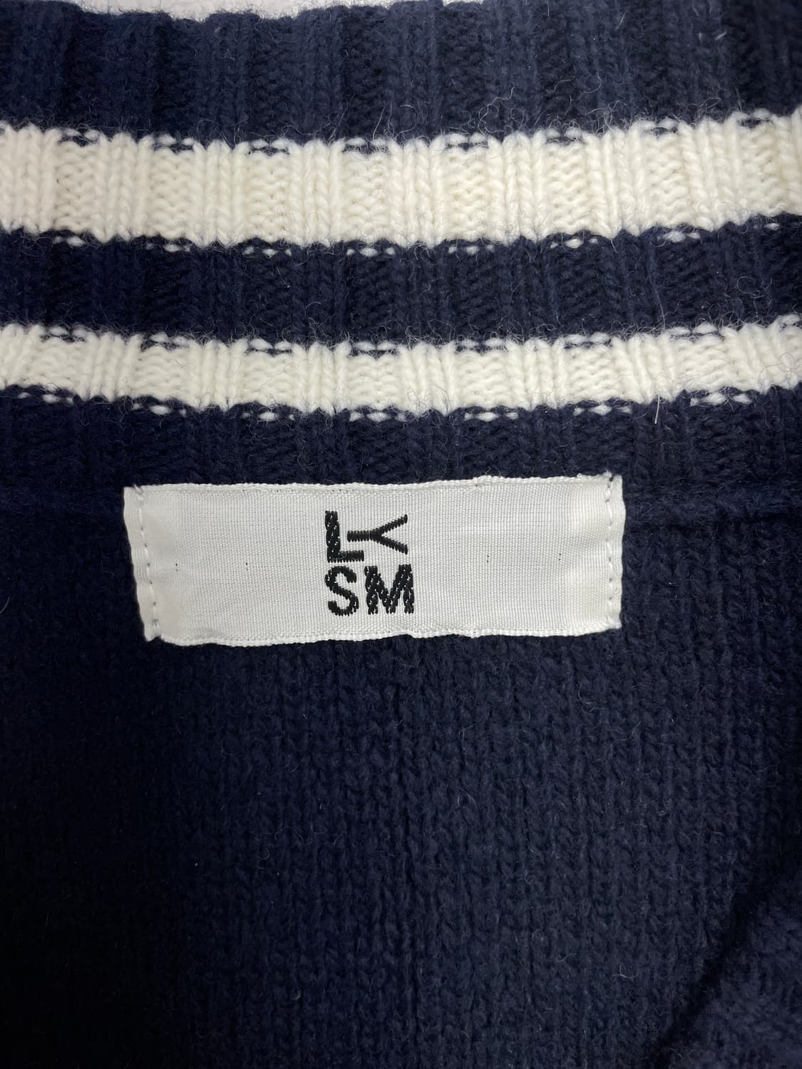 LYSM 캐시미어 혼방 바시티 니트 가디건 상품이미지7