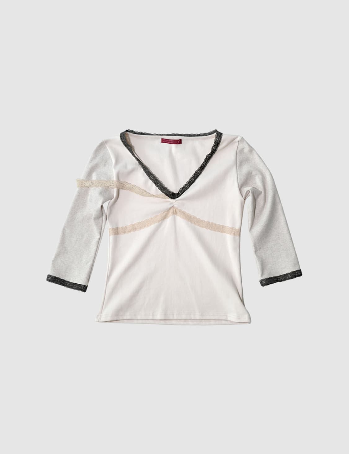 yinandyang in harmony lace top pink  상품이미지1