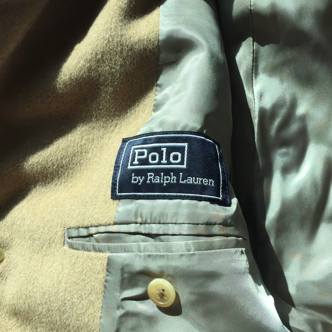 빈티지 폴로 랄프로렌 원패널 싱글 래글런 울 코트 상품이미지4