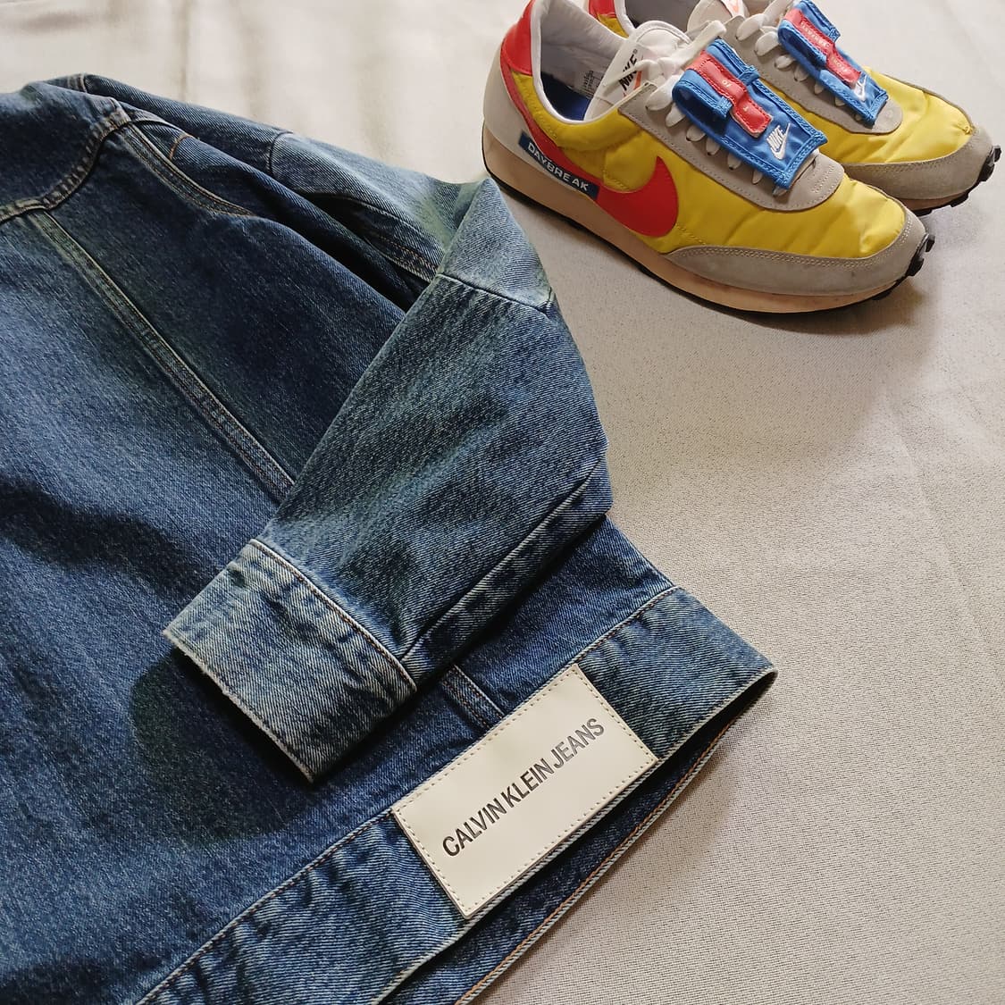 CK 캘빈클라인 데님 패치워크 청자켓 자켓 상품이미지1