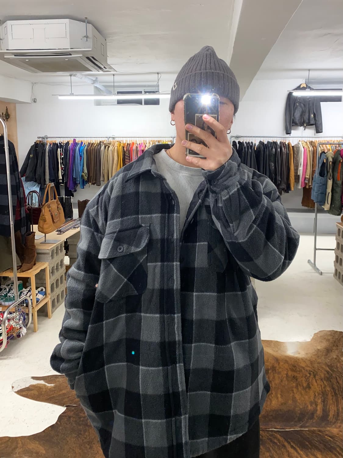 DICKIES fleece shirts jacket 디키즈 체크 후리스 상품이미지7