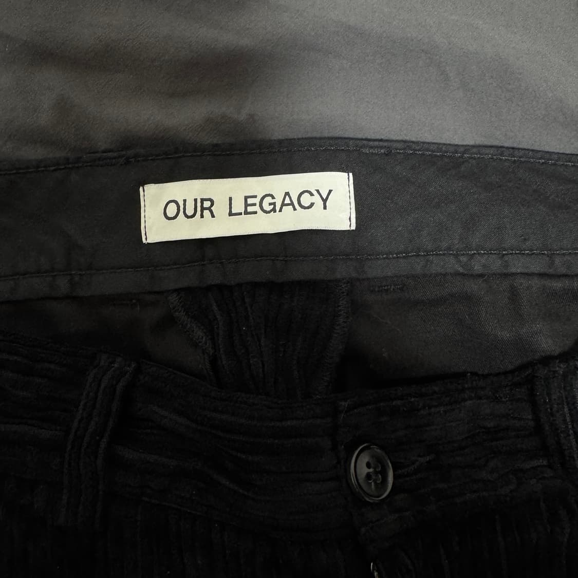 아워레가시 블랙 코듀로이 치노 팬츠 48 사이즈 상품이미지3