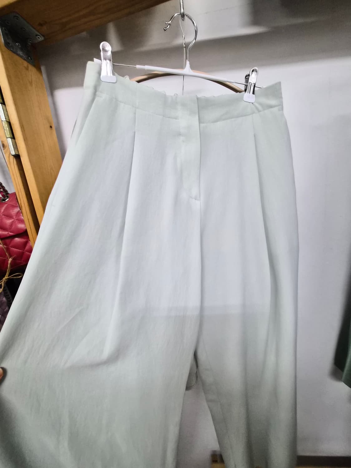 주크 민트 엣지 레이스티. 샤틴 밀크민트 와이드팬츠 상품이미지7