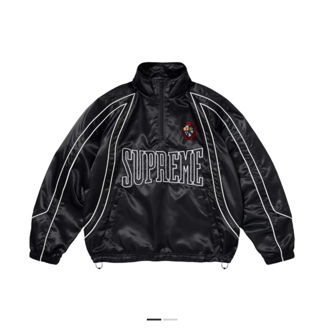 Supreme Satin Piping Pullover Black - 25 상품이미지1