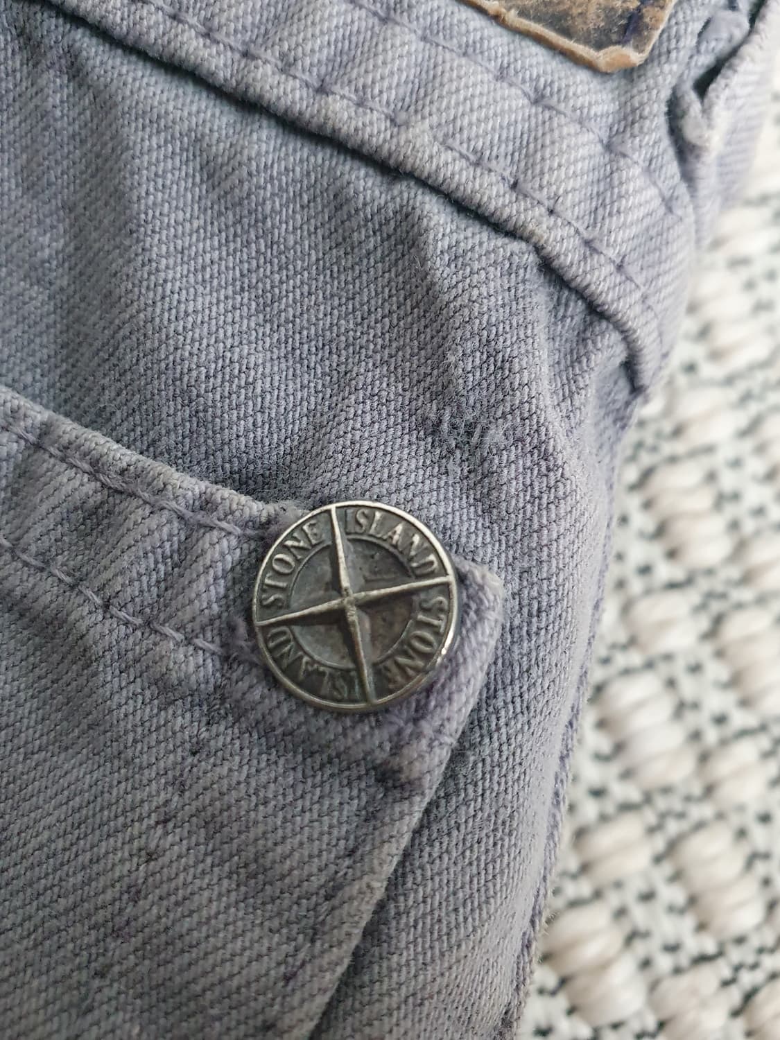 90–00s 스톤 아일랜드 와이드 레그 마리나 진 상품이미지7