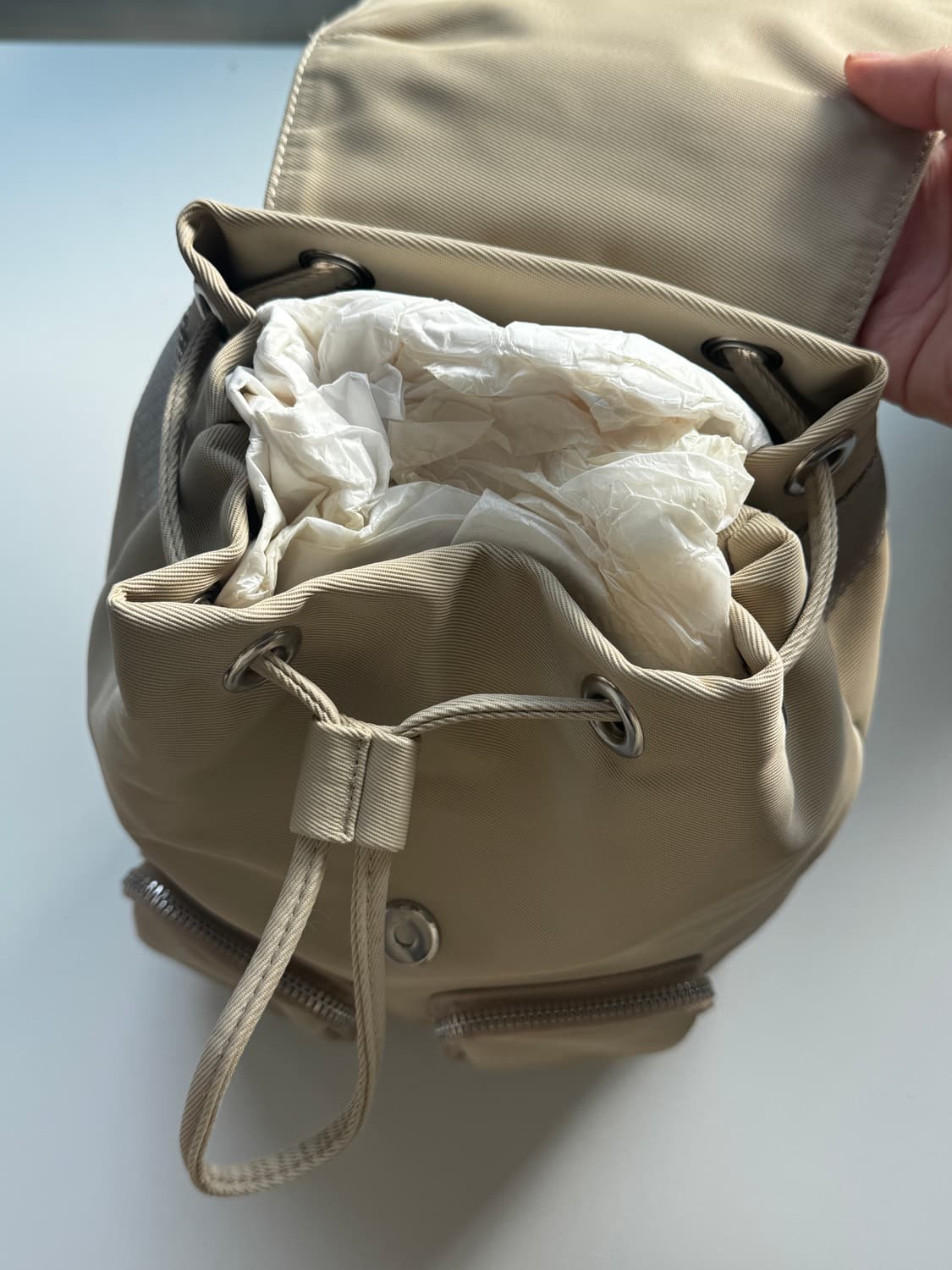 미닛뮤트 클로백팩 모카베이지 상품이미지9