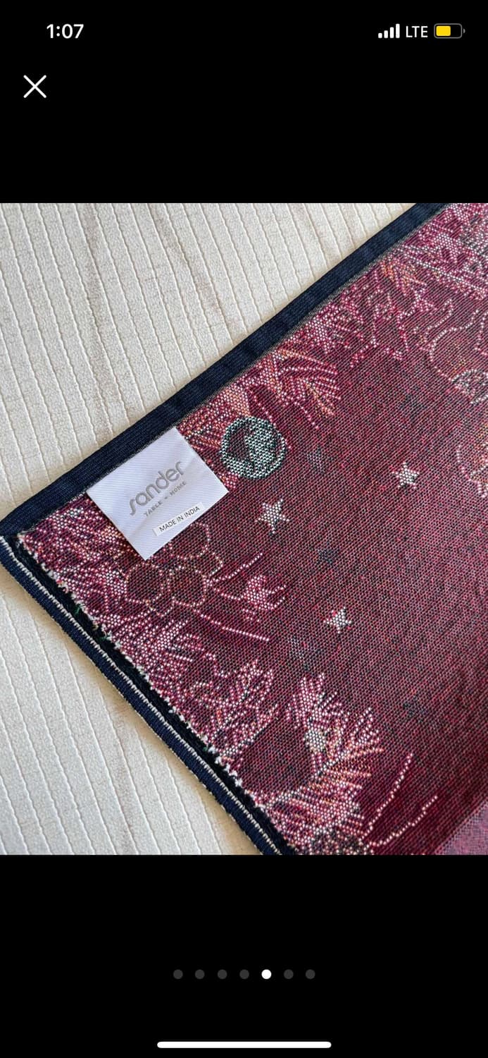 [택o새제품] 까사미아 수입 sander 크리스마스 테이블 러너 상품이미지5